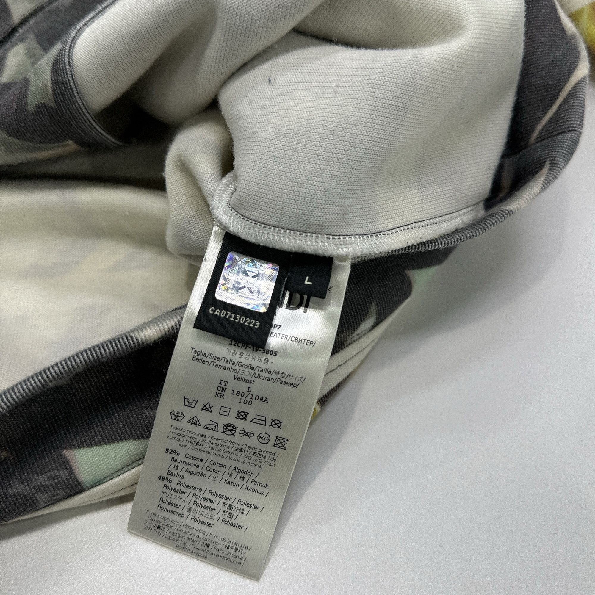 Fendi Fendi Botanical Print Zip-up Hoodie Size L Size US L / EU 52-54 / 3 - 4 Thumbnail