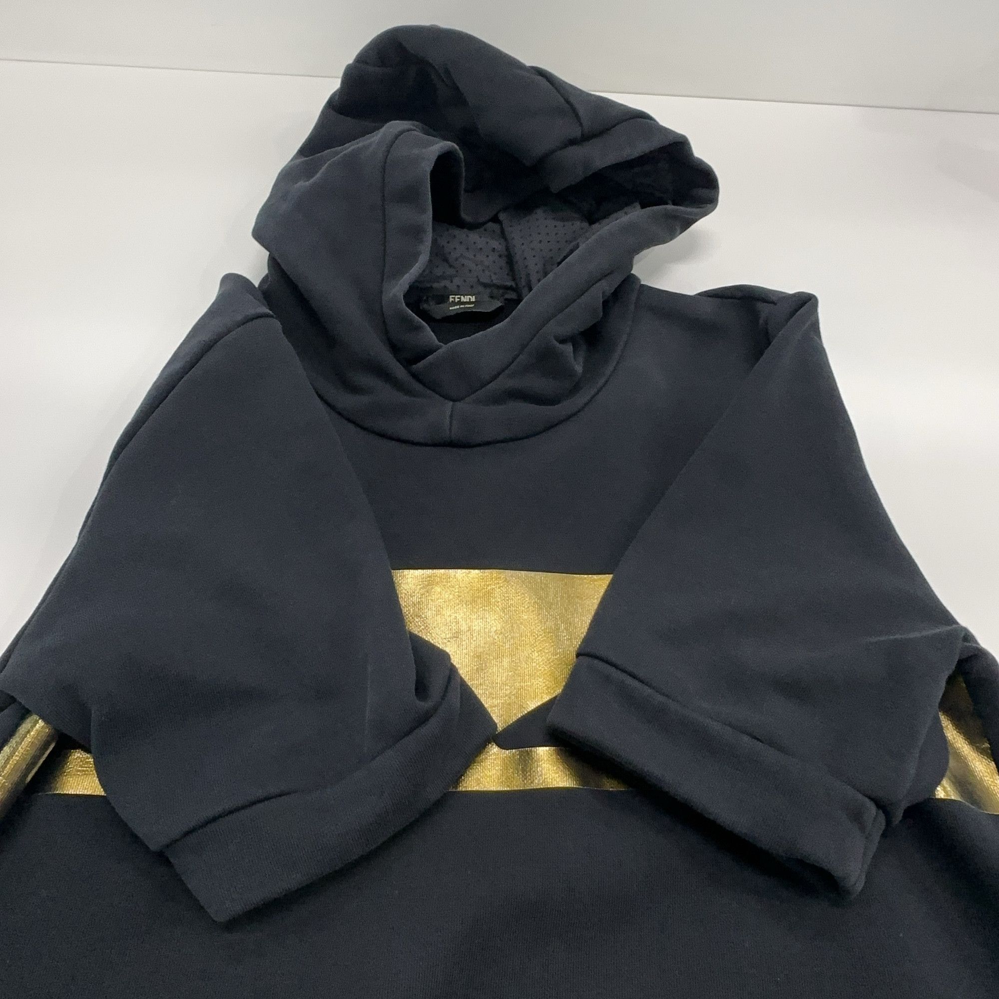Fendi Fendi Gold Monster Eyes Short Sleeve Hoodie US S Size US S / EU 44-46 / 1 - 15 Thumbnail