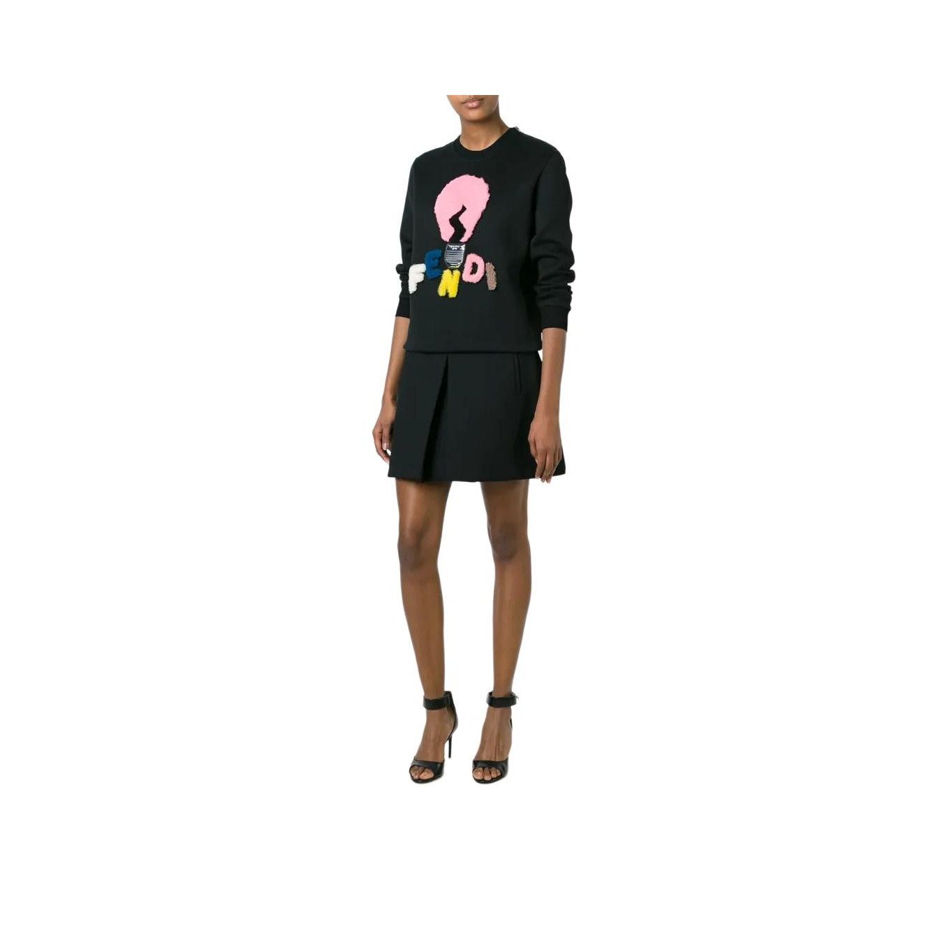 Fendi Fendi Shearling Logo Sweatshirt Size 38 Size XS / US 0-2 / IT 36-38 - 10 Thumbnail