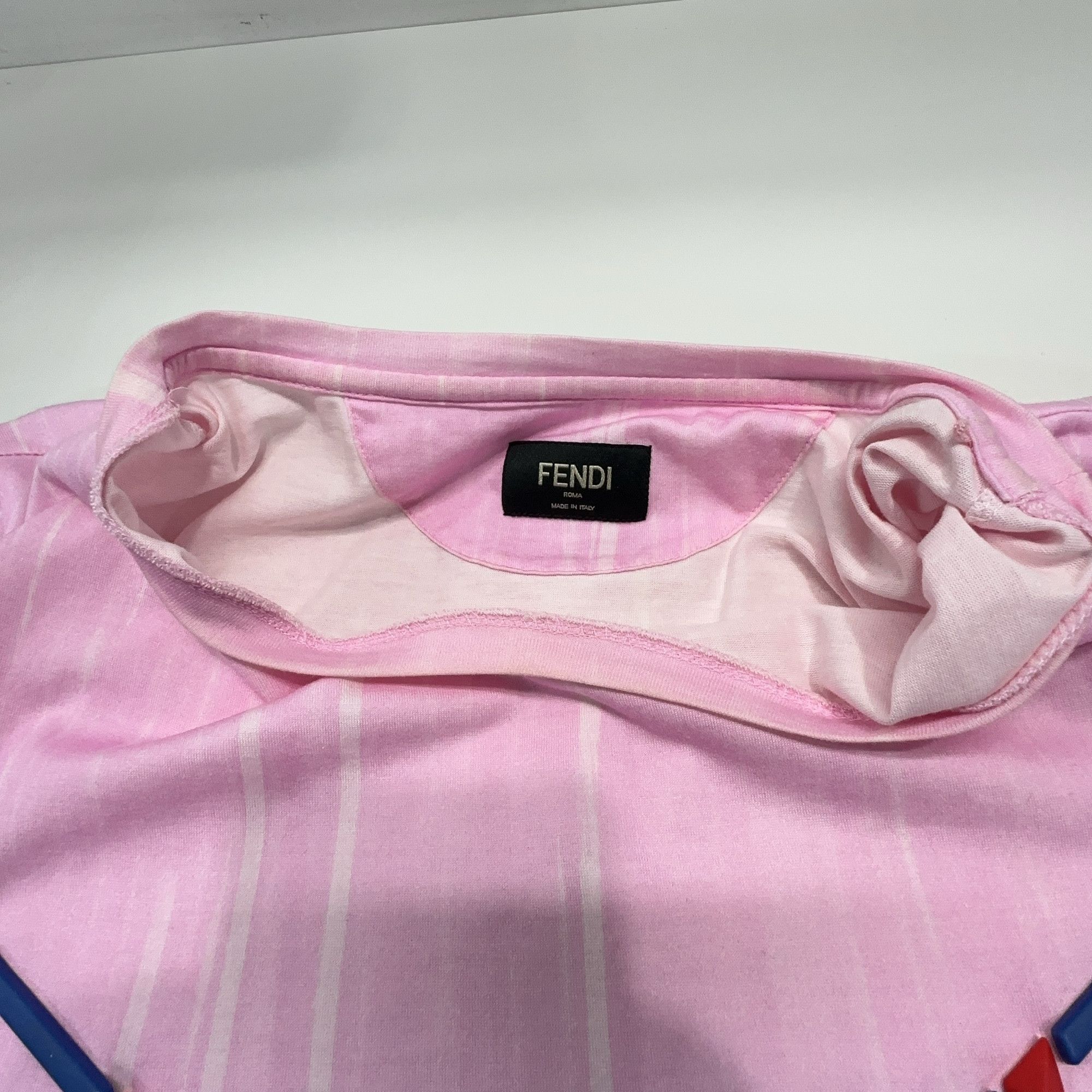Fendi Fendi Pink Graphic Short Sleeve T-Shirt Size L Size US L / EU 52-54 / 3 - 6 Thumbnail