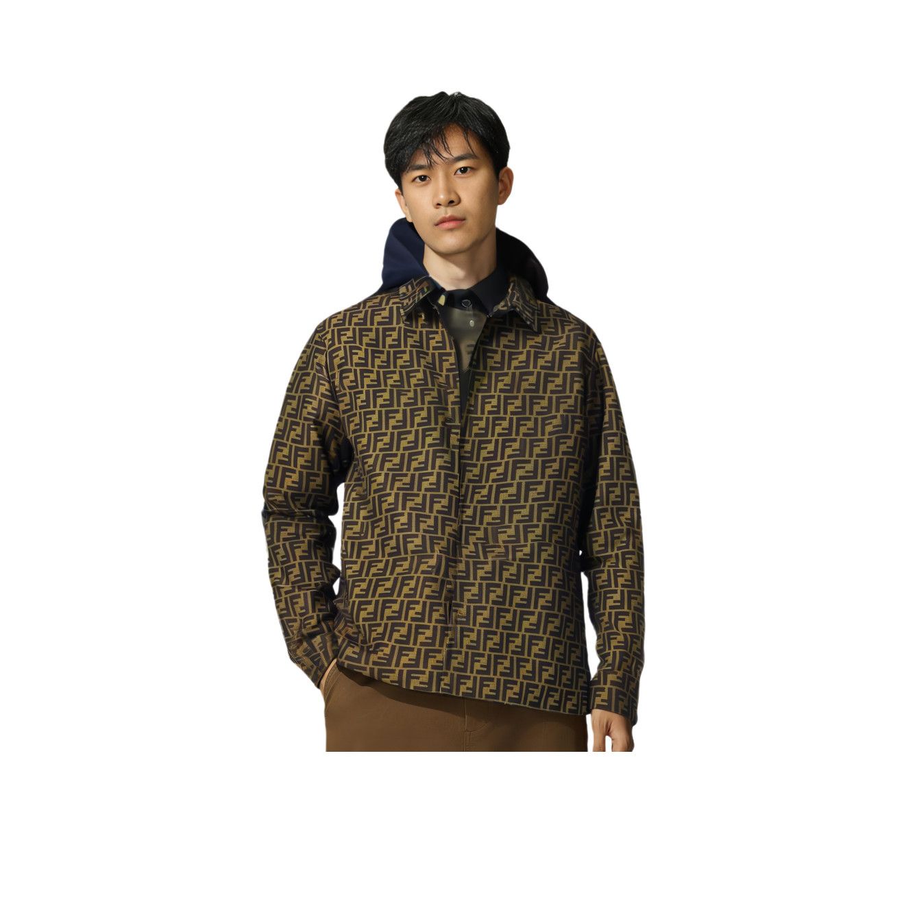 Fendi Fendi FF Logo Overshirt Size 50 Size US M / EU 48-50 / 2 - 8 Thumbnail
