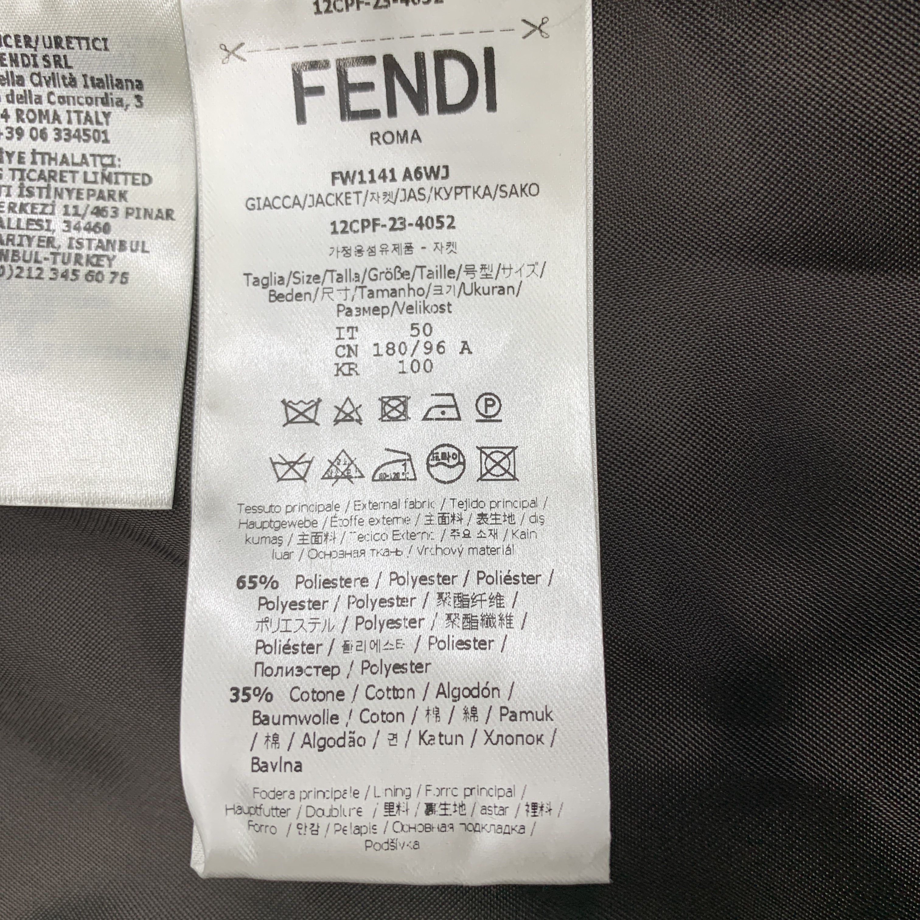 Fendi Fendi FF Logo Overshirt Size 50 Size US M / EU 48-50 / 2 - 4 Thumbnail