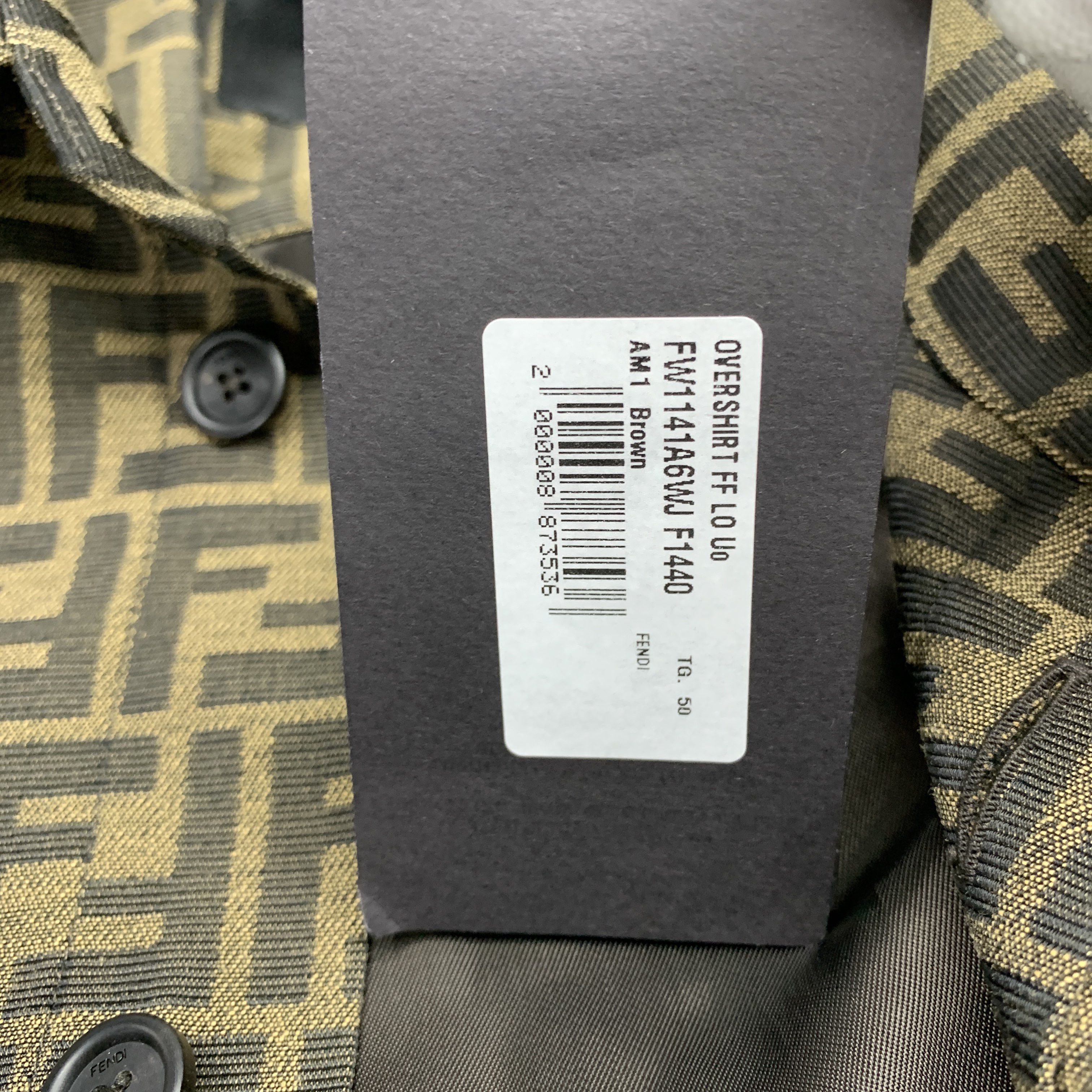 Fendi Fendi FF Logo Overshirt Size 50 Size US M / EU 48-50 / 2 - 5 Thumbnail