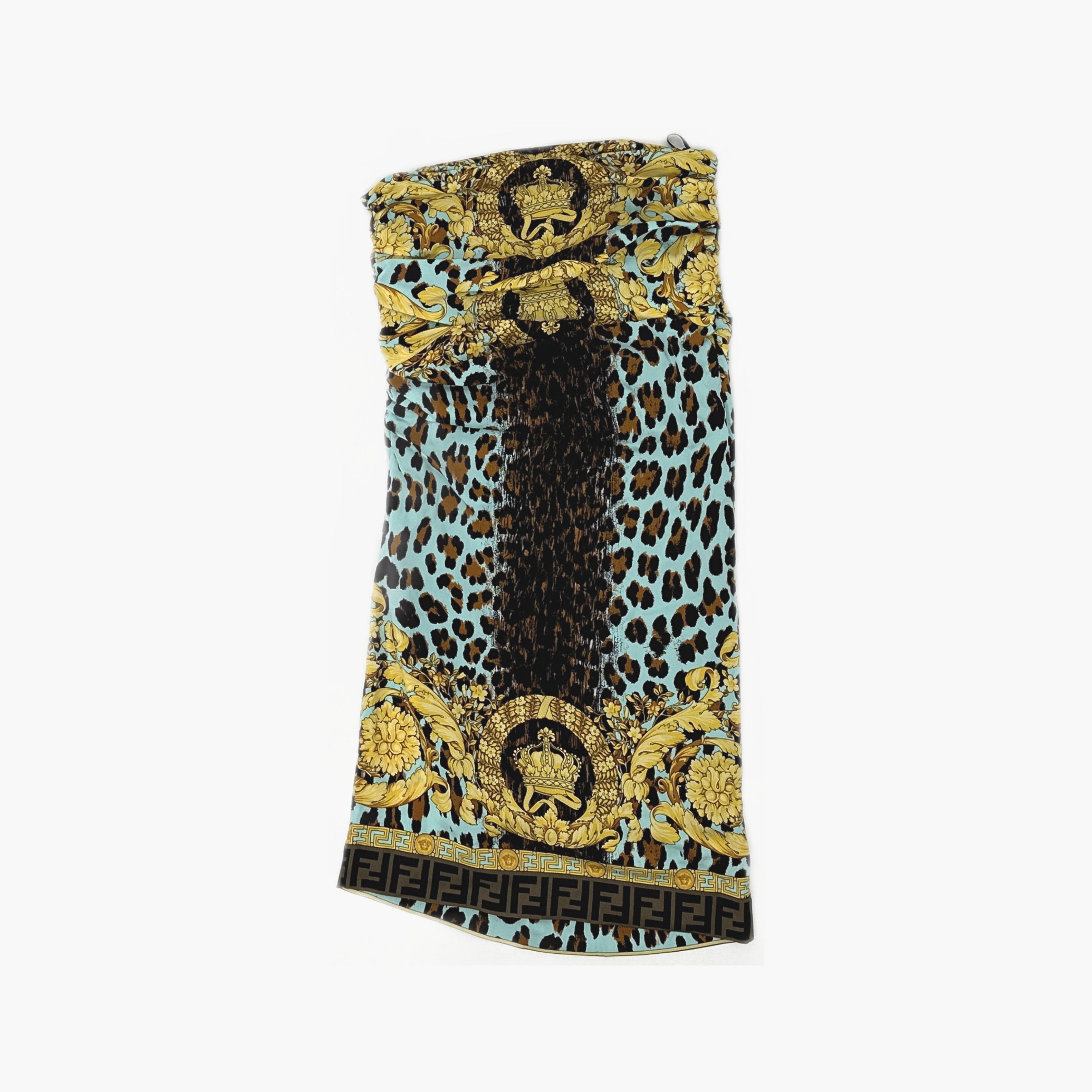 Fendi × Versace Fendi x Versace Baroque Animal Print Midi Skirt Size 40 Size 27" / US 4 / IT 40 - 2 Thumbnail