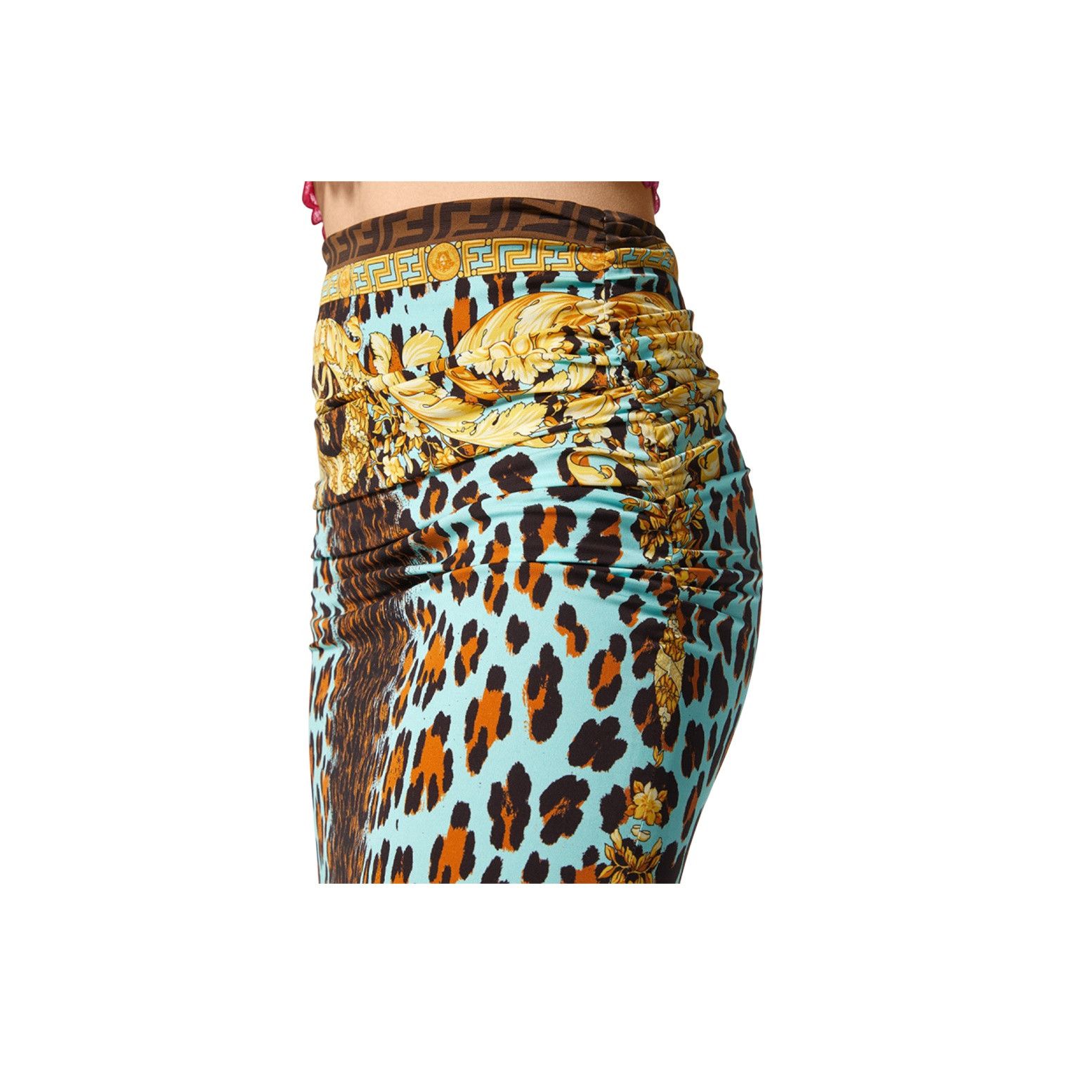 Fendi × Versace Fendi x Versace Baroque Animal Print Midi Skirt Size 40 Size 27" / US 4 / IT 40 - 9 Thumbnail