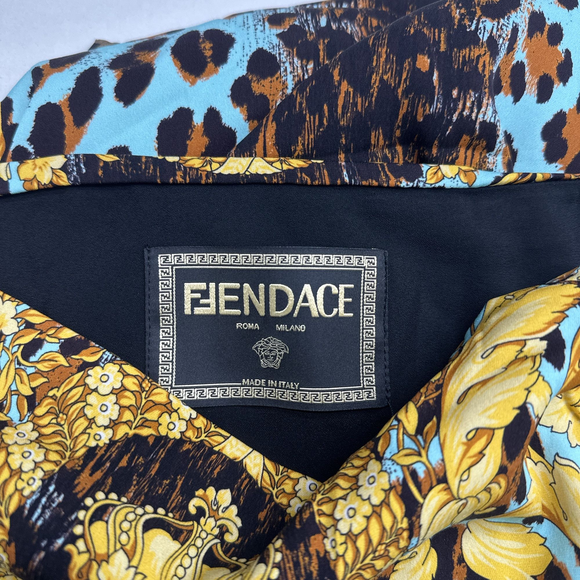 Fendi × Versace Fendi x Versace Baroque Animal Print Midi Skirt Size 40 Size 27" / US 4 / IT 40 - 3 Thumbnail