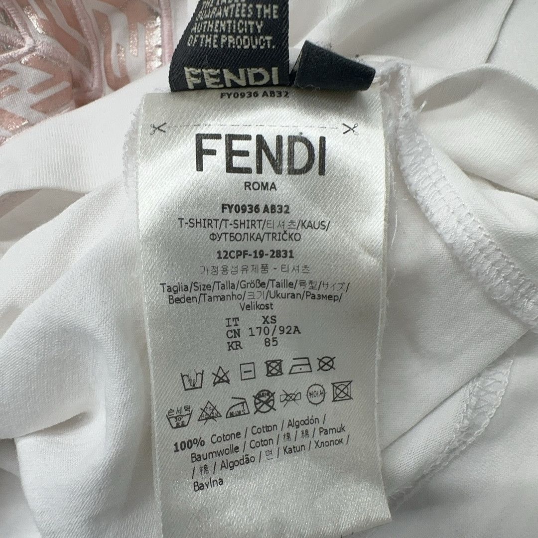 Fendi Fendi Geometric Logo Short Sleeve T-Shirt Size XS Size US XS / EU 42 / 0 - 5 Thumbnail