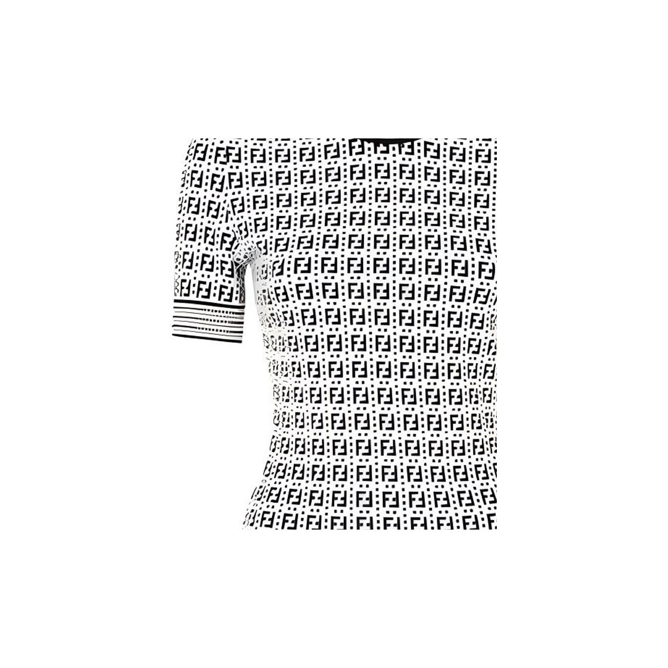 Fendi Fendi FF Logo Knit Short Sleeve Sweater Size IT 38 Size XS / US 0-2 / IT 36-38 - 10 Thumbnail