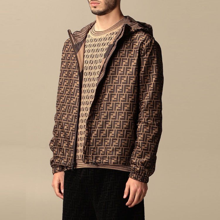 Fendi Fendi Reversible FF Logo Windbreaker Size 50 Size US M / EU 48-50 / 2 - 8 Thumbnail