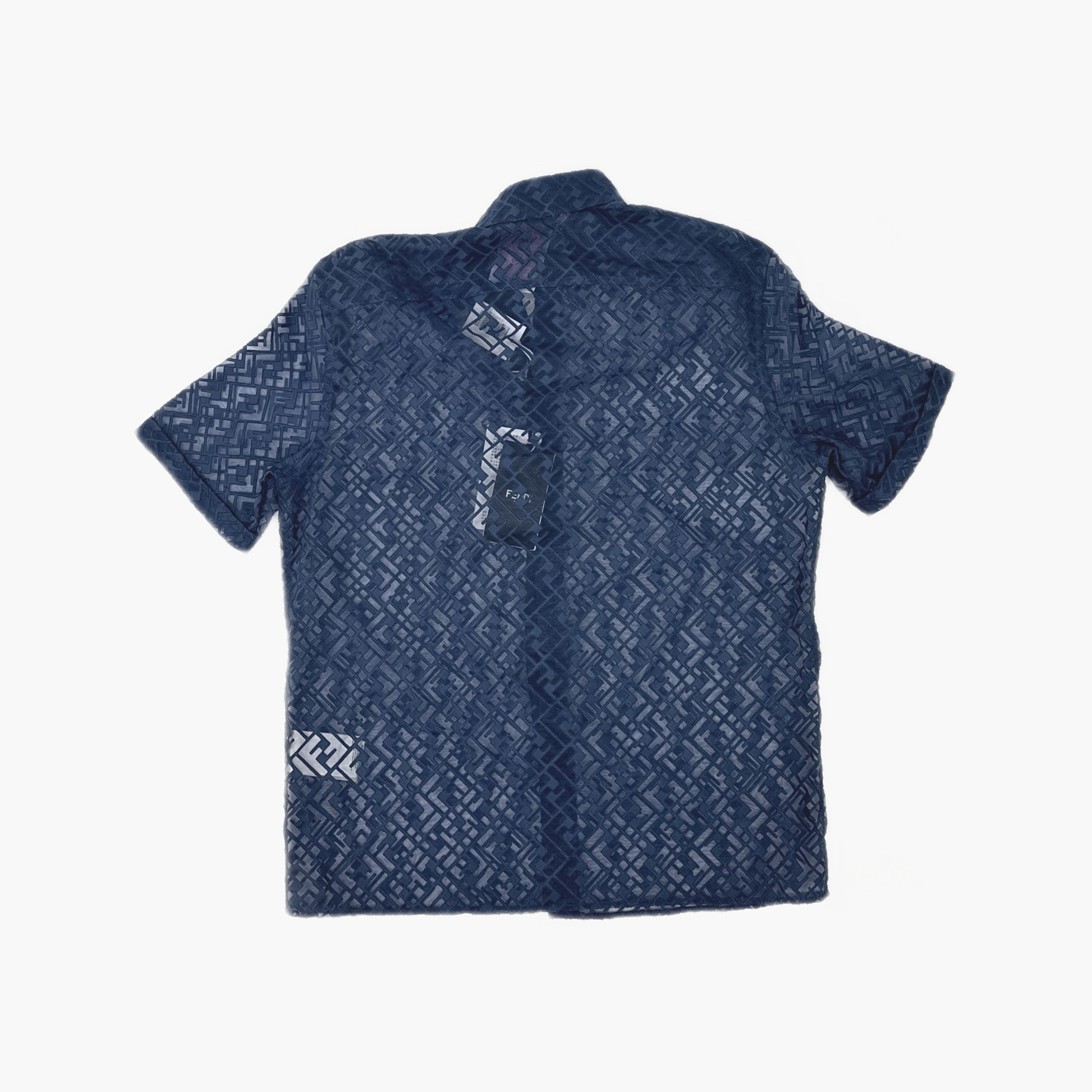 Fendi Fendi FF Logo Devore Short Sleeve Shirt Size S Size US S / EU 44-46 / 1 - 2 Thumbnail