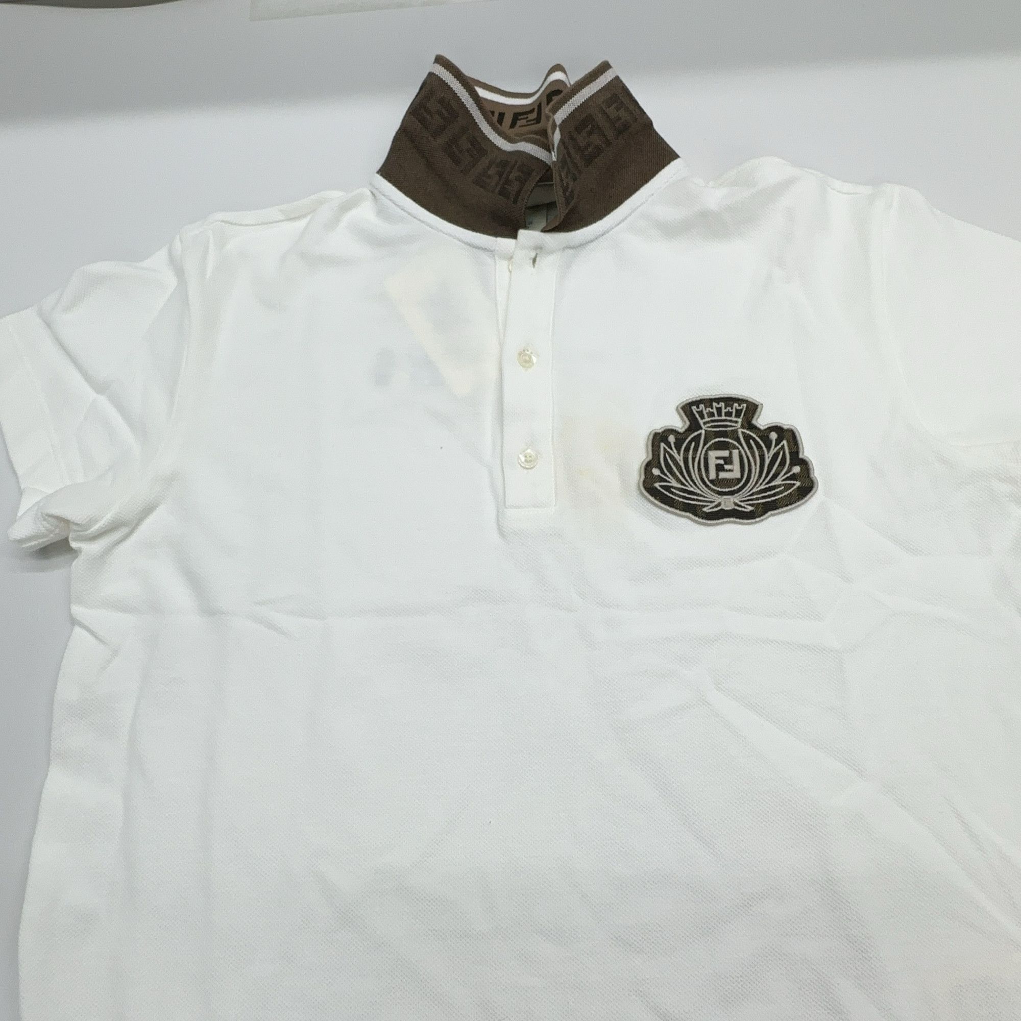 Fendi Fendi Logo Crest Polo Shirt Size XS Size US XS / EU 42 / 0 - 7 Thumbnail