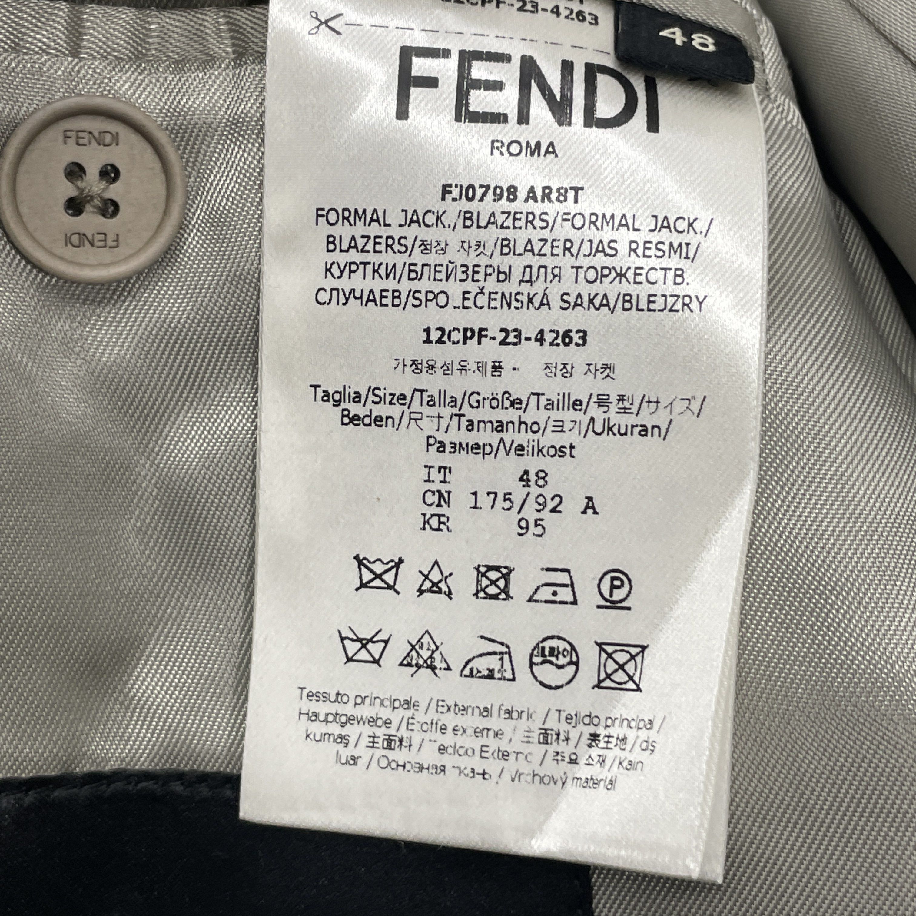 Fendi Fendi Formal Jacket Beige Size 38R Size 38R - 4 Thumbnail