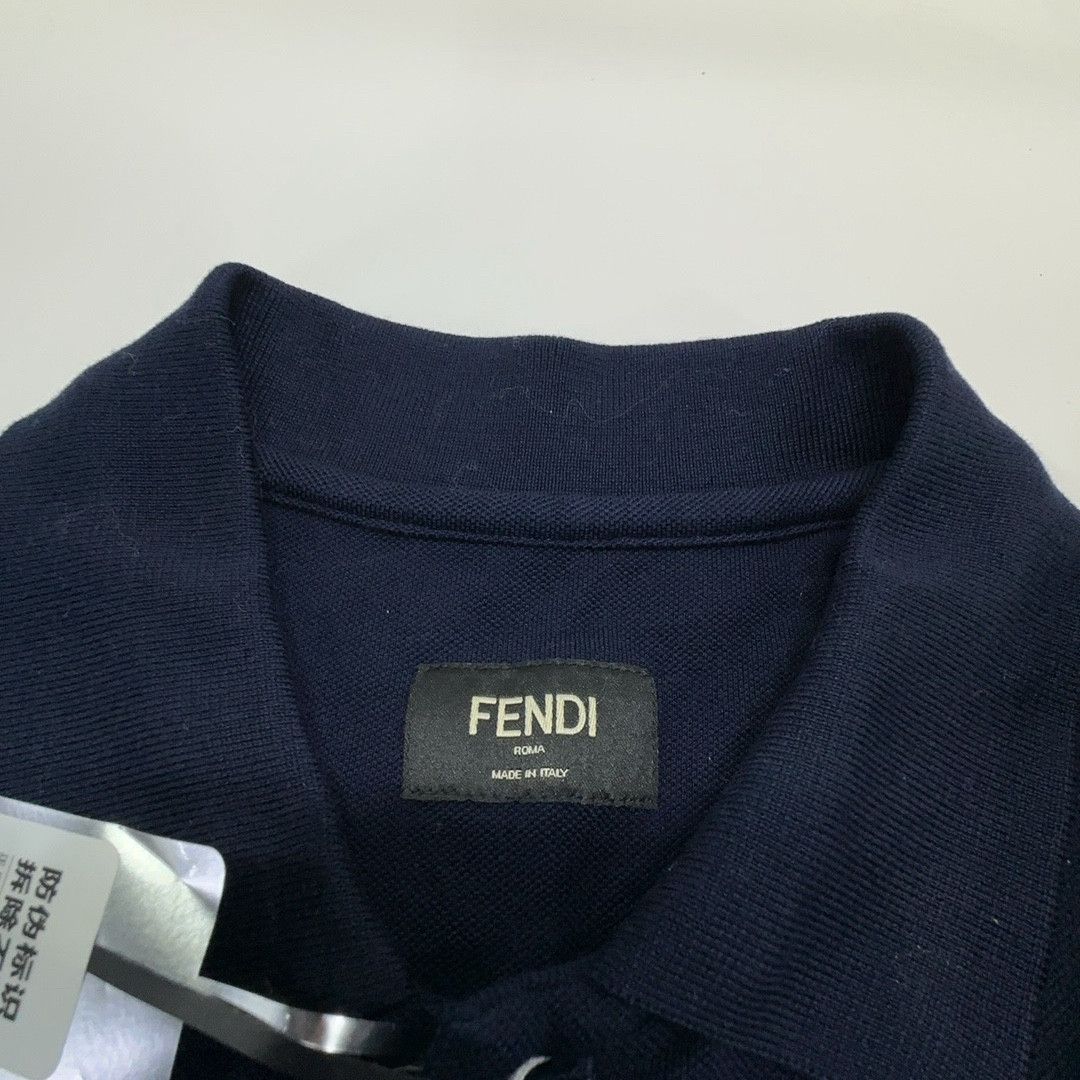 Fendi Fendi Embroidered Eyes Polo Shirt Navy Size 46 Size US S / EU 44-46 / 1 - 3 Thumbnail