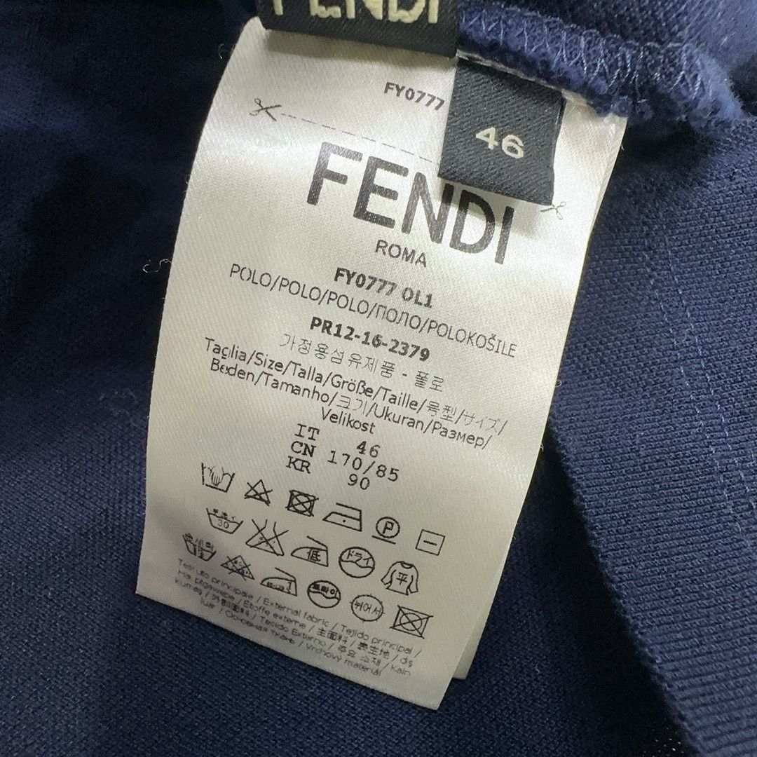 Fendi Fendi Embroidered Eyes Polo Shirt Navy Size 46 Size US S / EU 44-46 / 1 - 5 Thumbnail