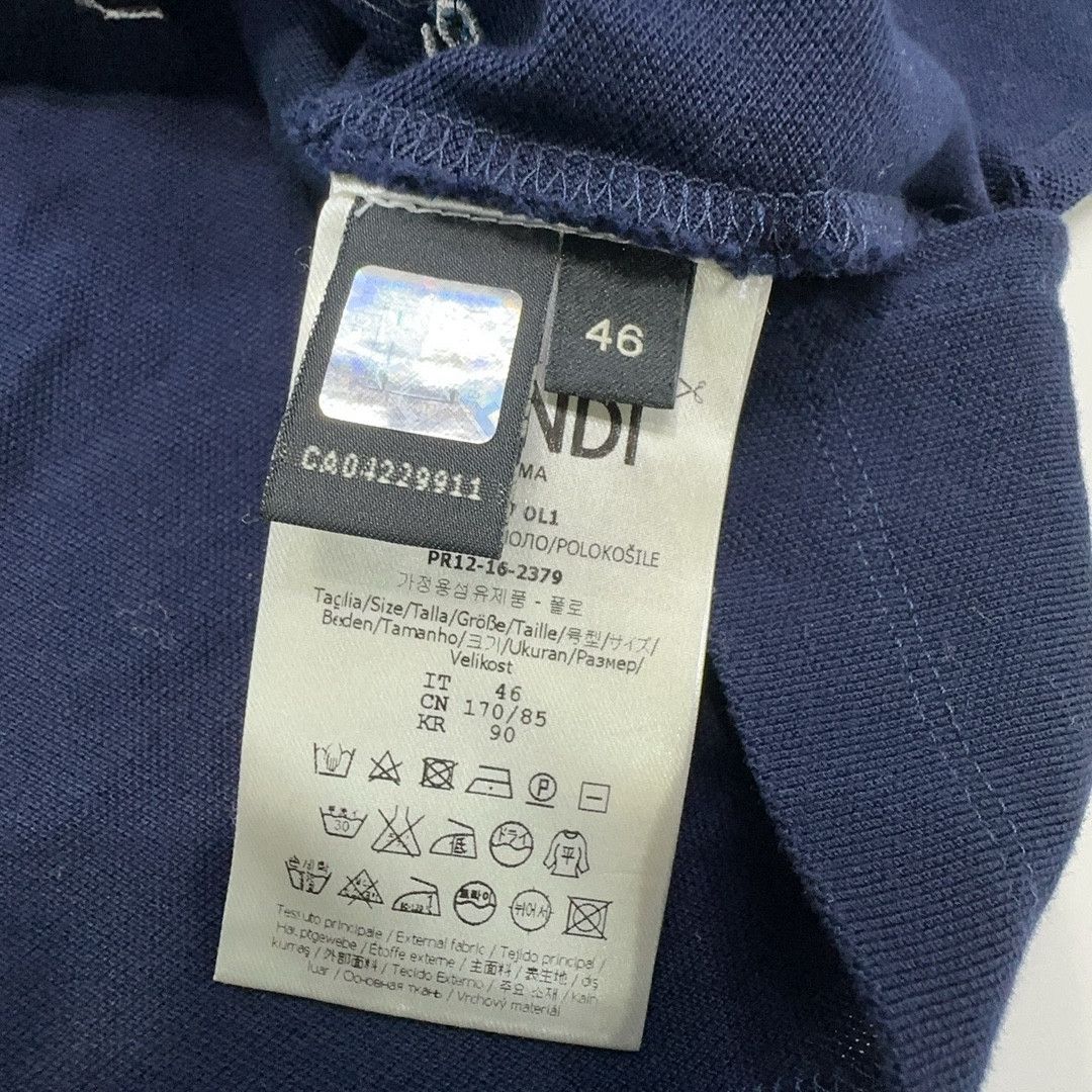 Fendi Fendi Embroidered Eyes Polo Shirt Navy Size 46 Size US S / EU 44-46 / 1 - 4 Thumbnail