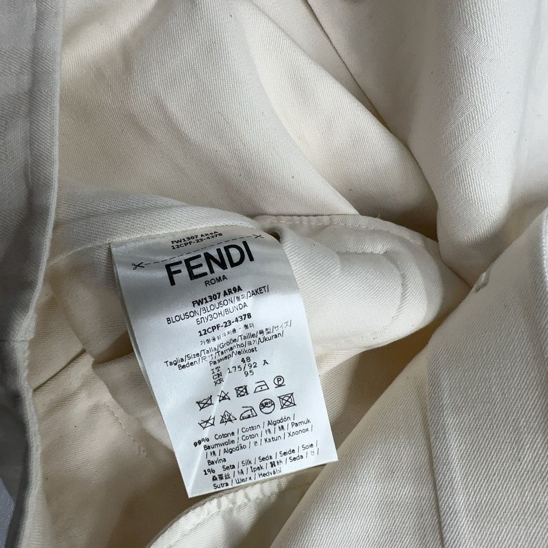Fendi Fendi Logo Print Shirt Jacket Size M Size US M / EU 48-50 / 2 - 5 Thumbnail