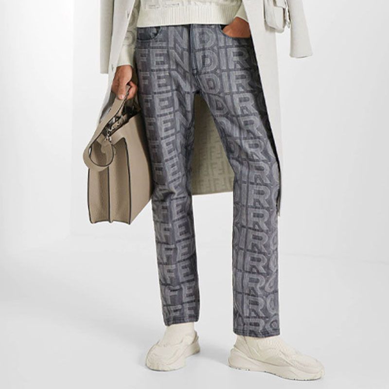 Fendi Fendi x Marc Jacobs Logo Print Jeans IT 36 Size 25" / US 0 / IT 36 - 11 Thumbnail