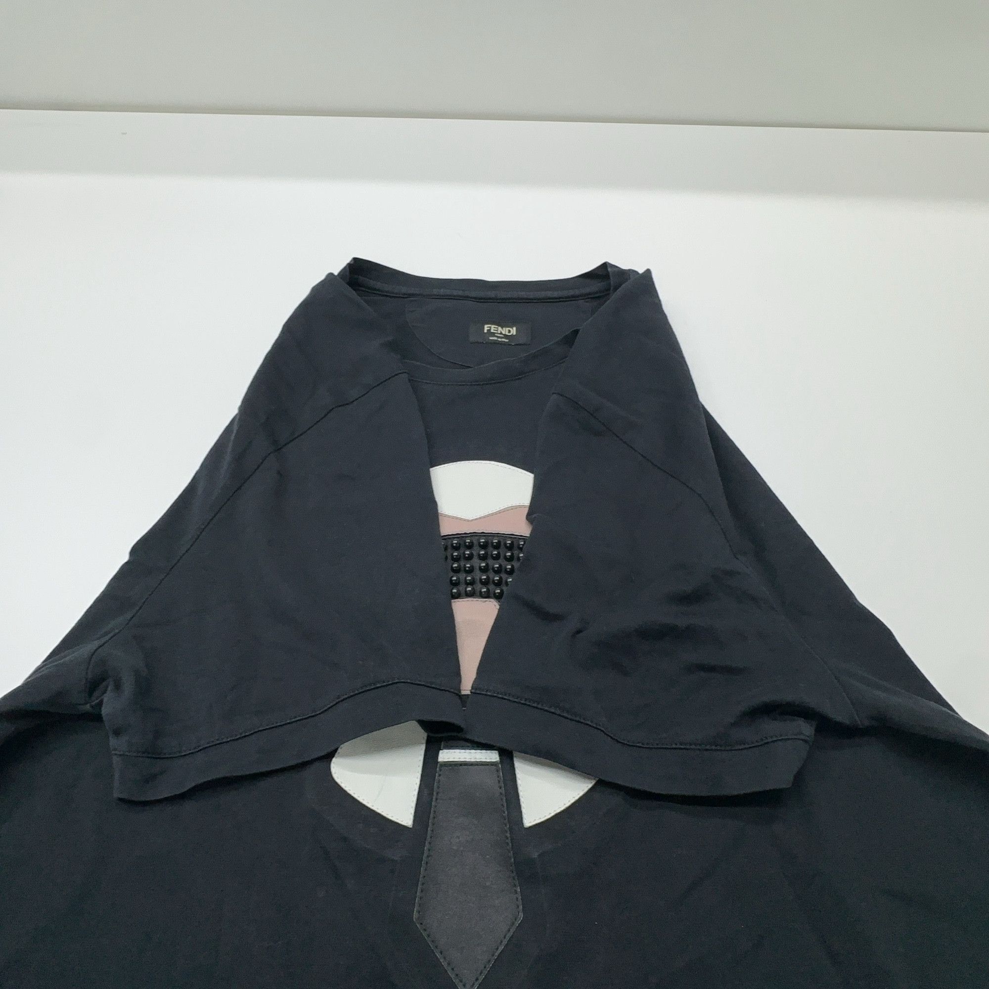 Fendi Fendi Karl Lagerfeld Studded Graphic T-Shirt Size M Size US M / EU 48-50 / 2 - 15 Thumbnail
