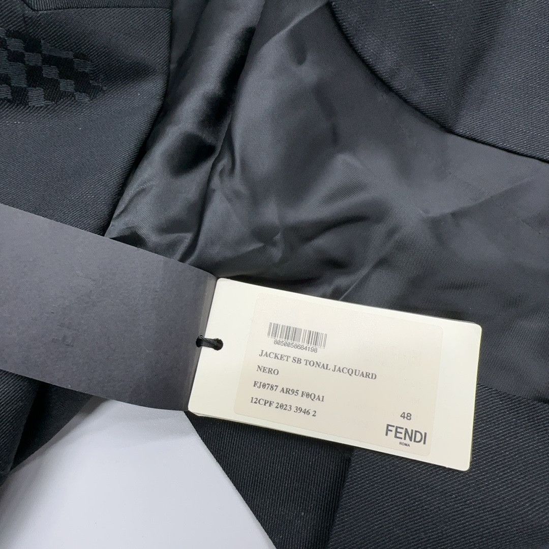Fendi Fendi Tonal Jacquard Blazer Size 38R Size 38R - 3 Thumbnail