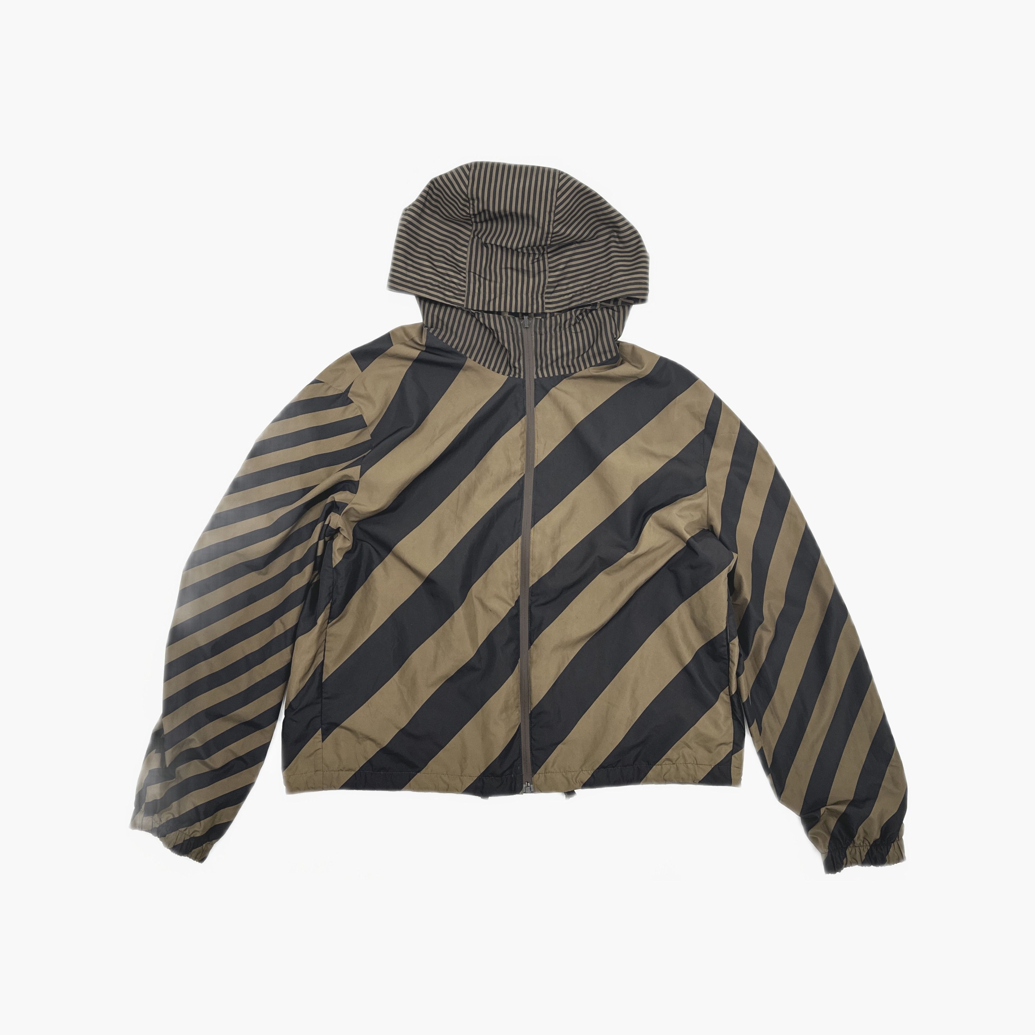 Fendi Fendi Reversible Logo Striped Windbreaker US XL Size US XL / EU 56 / 4 - 3 Thumbnail