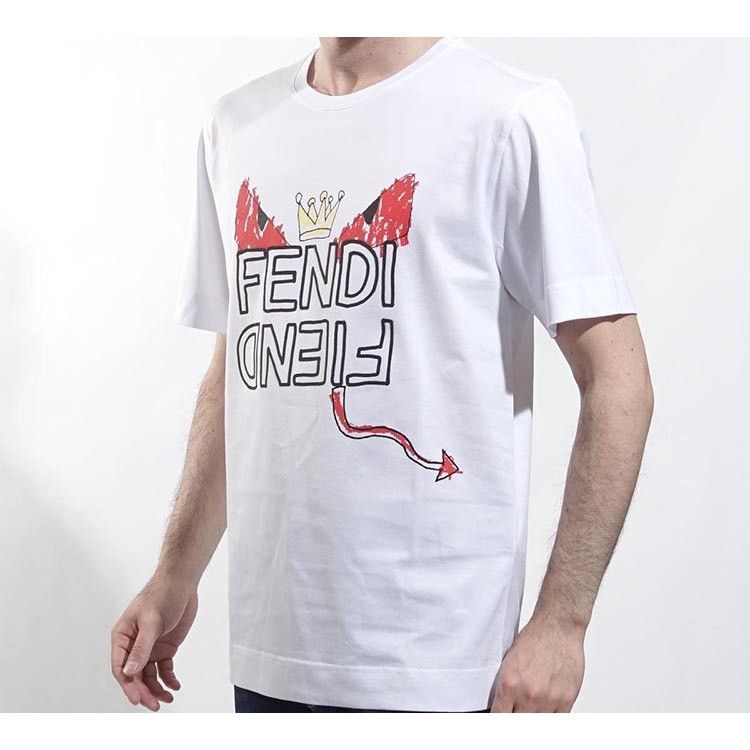 Fendi Fendi Devil Graphic Short Sleeve T-Shirt Size M Size US M / EU 48-50 / 2 - 14 Thumbnail