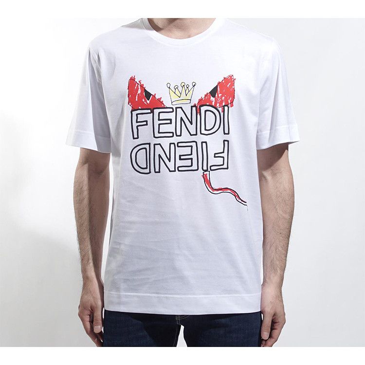 Fendi Fendi Devil Graphic Short Sleeve T-Shirt Size M Size US M / EU 48-50 / 2 - 12 Thumbnail