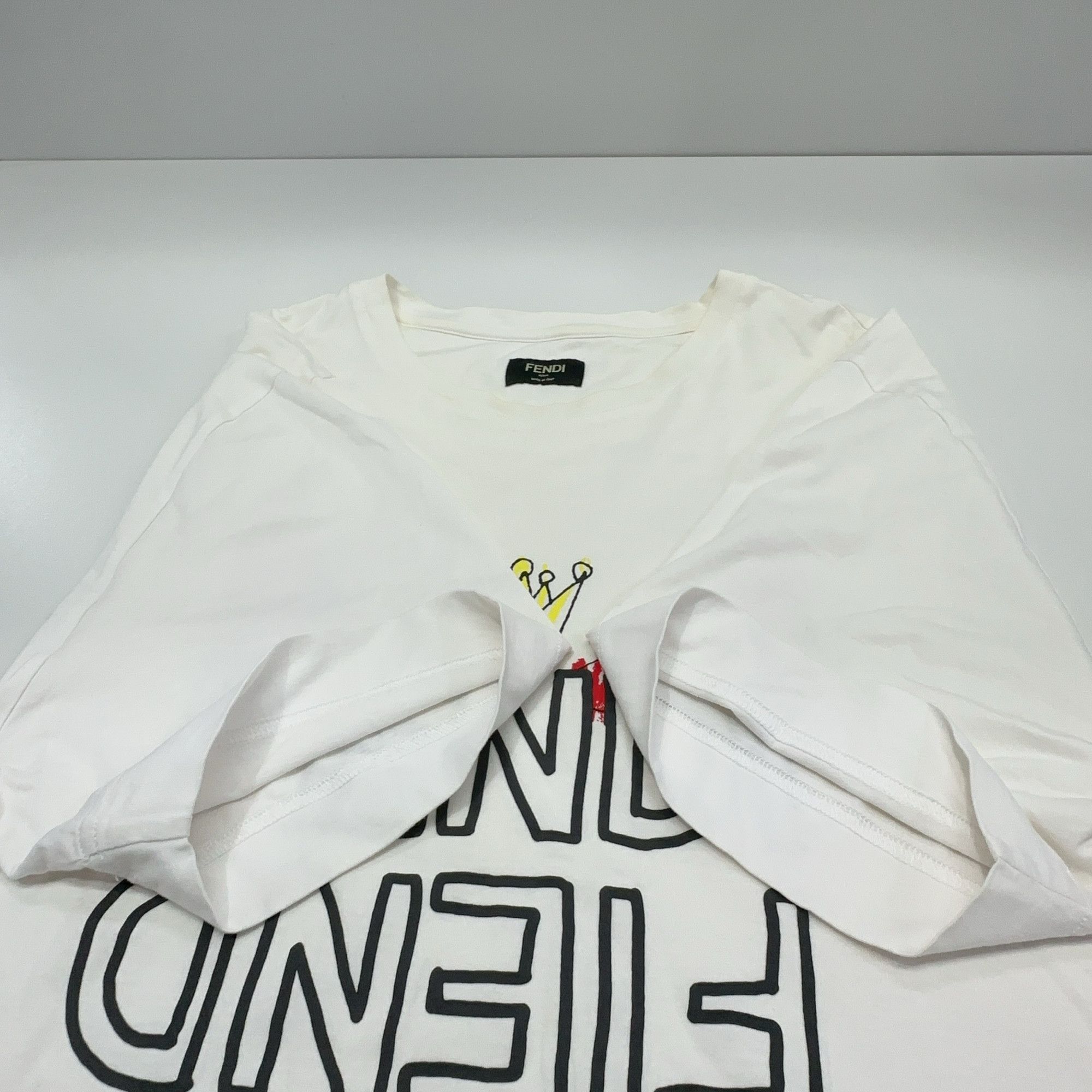 Fendi Fendi Devil Graphic Short Sleeve T-Shirt Size M Size US M / EU 48-50 / 2 - 9 Thumbnail