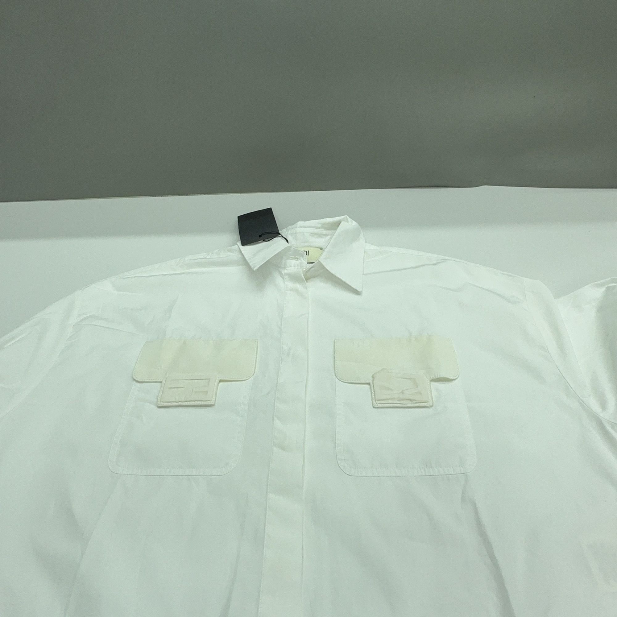 Fendi Fendi Solid Button Up Shirt Size 38 Size XS / US 0-2 / IT 36-38 - 7 Thumbnail
