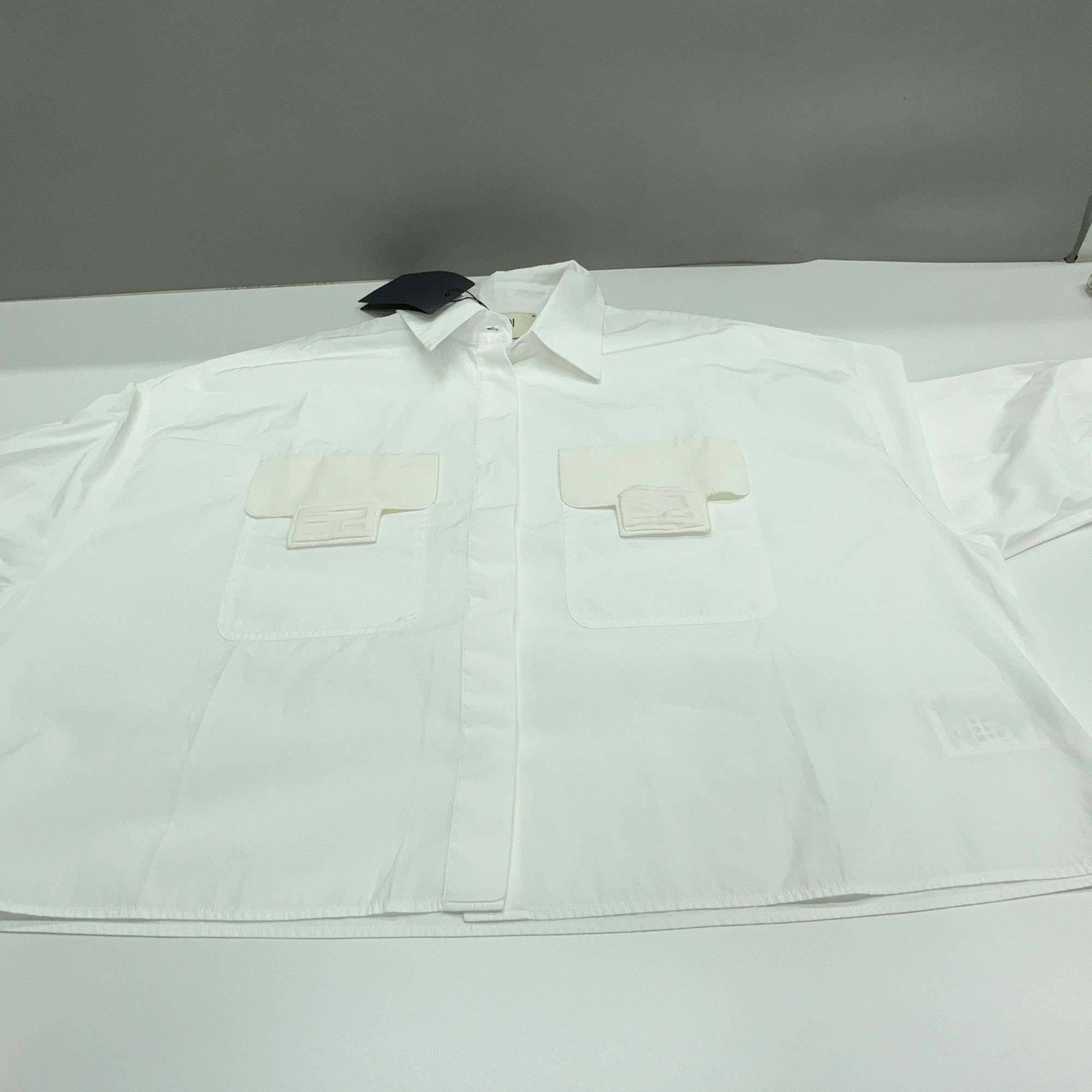 Fendi Fendi Solid Button Up Shirt Size 38 Size XS / US 0-2 / IT 36-38 - 8 Thumbnail
