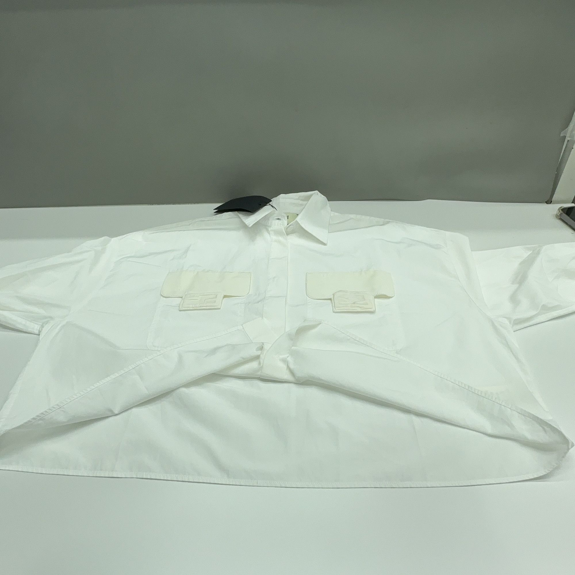 Fendi Fendi Solid Button Up Shirt Size 38 Size XS / US 0-2 / IT 36-38 - 9 Thumbnail
