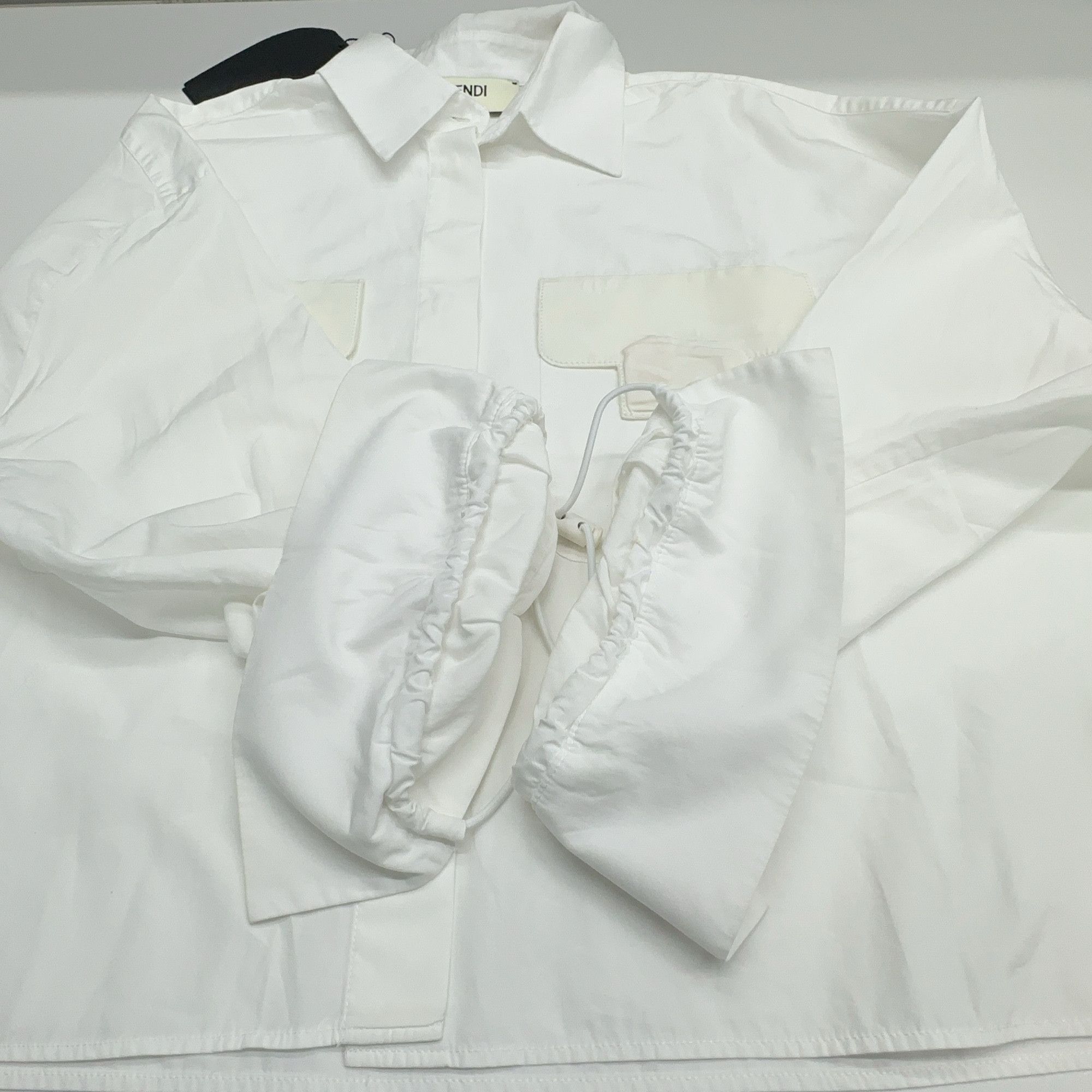 Fendi Fendi Solid Button Up Shirt Size 38 Size XS / US 0-2 / IT 36-38 - 11 Thumbnail