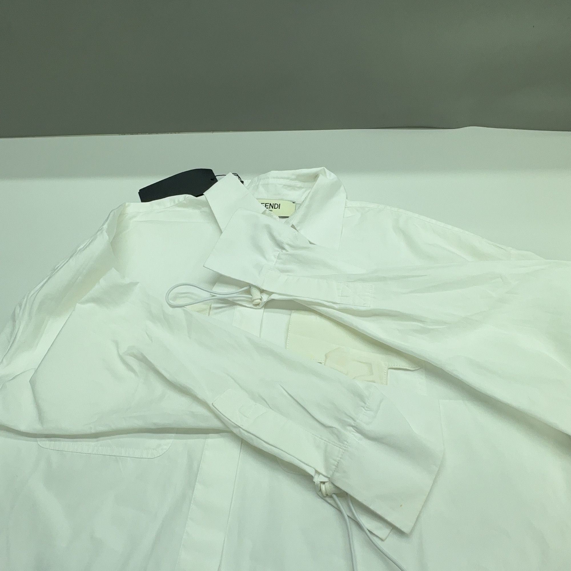 Fendi Fendi Solid Button Up Shirt Size 38 Size XS / US 0-2 / IT 36-38 - 10 Thumbnail