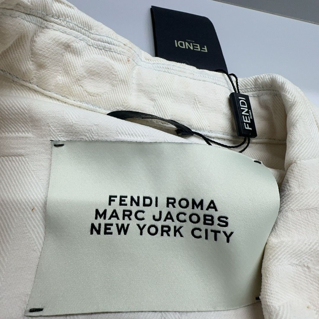 Fendi Fendi x Marc Jacobs Logo Denim Jacket Size 48 Size US M / EU 48-50 / 2 - 3 Thumbnail