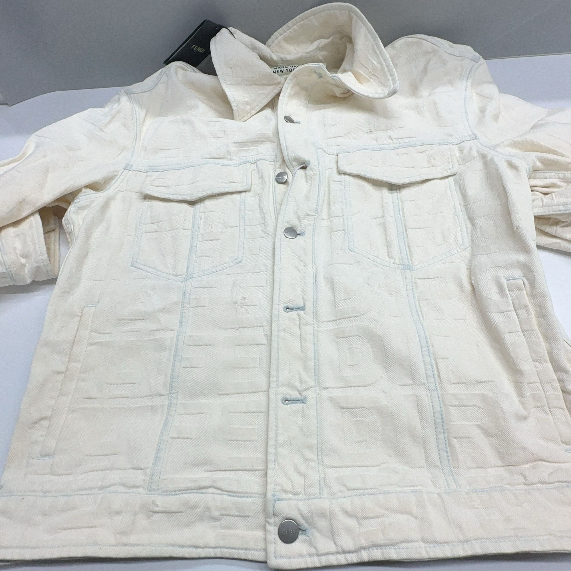 Fendi Fendi x Marc Jacobs Logo Denim Jacket Size 48 Size US M / EU 48-50 / 2 - 6 Thumbnail