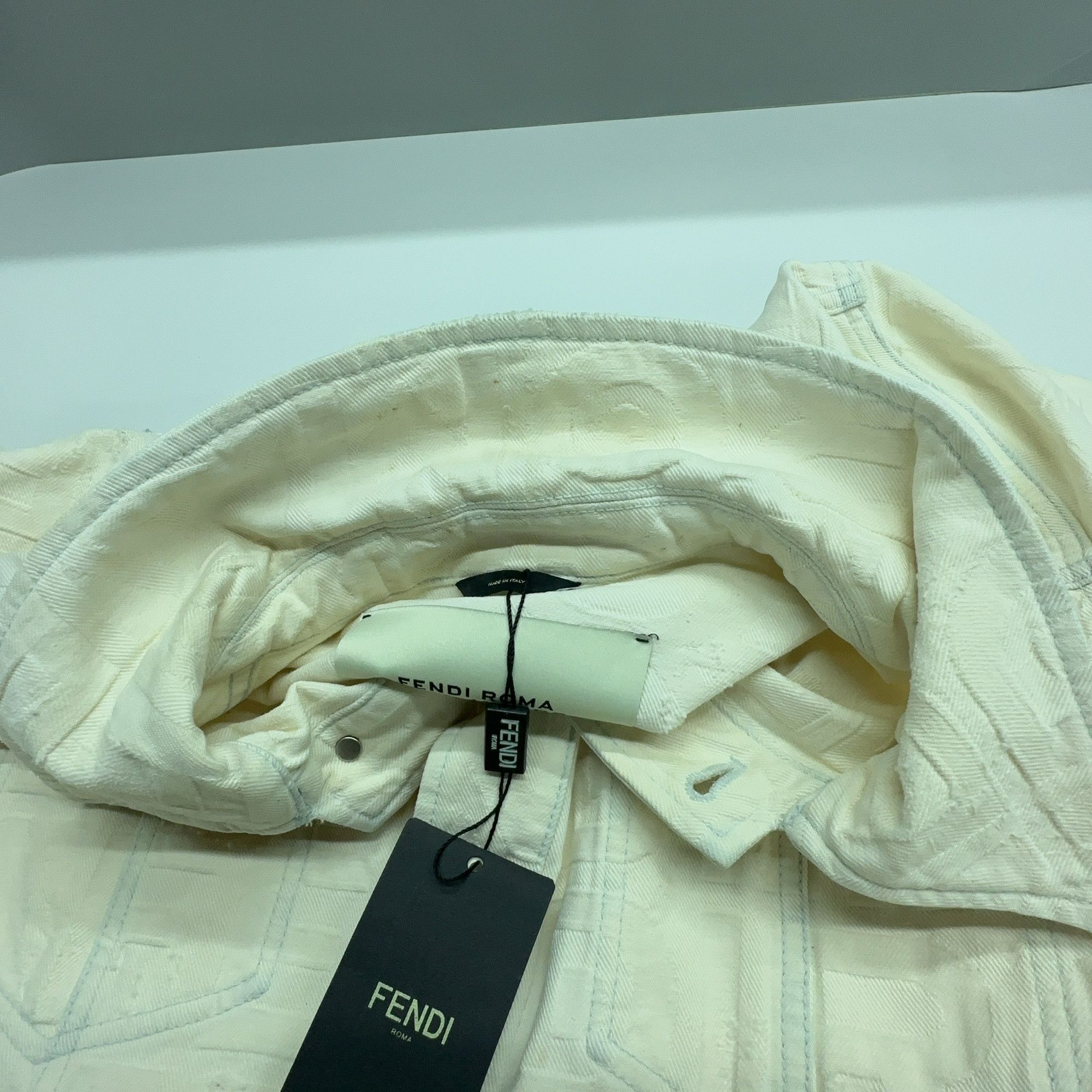 Fendi Fendi x Marc Jacobs Logo Denim Jacket Size 48 Size US M / EU 48-50 / 2 - 5 Thumbnail