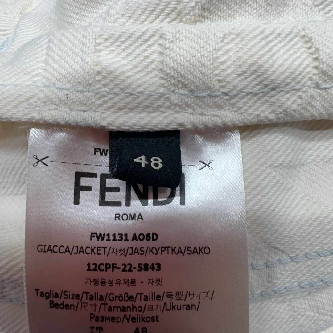 Fendi Fendi x Marc Jacobs Logo Denim Jacket Size 48 Size US M / EU 48-50 / 2 - 4 Thumbnail