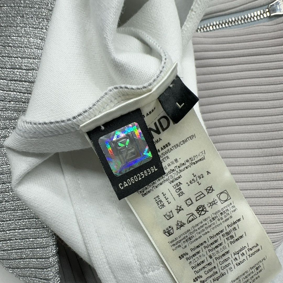 Fendi Fendi Metallic Logo Track Jacket Size L Size US L / EU 52-54 / 3 - 4 Thumbnail