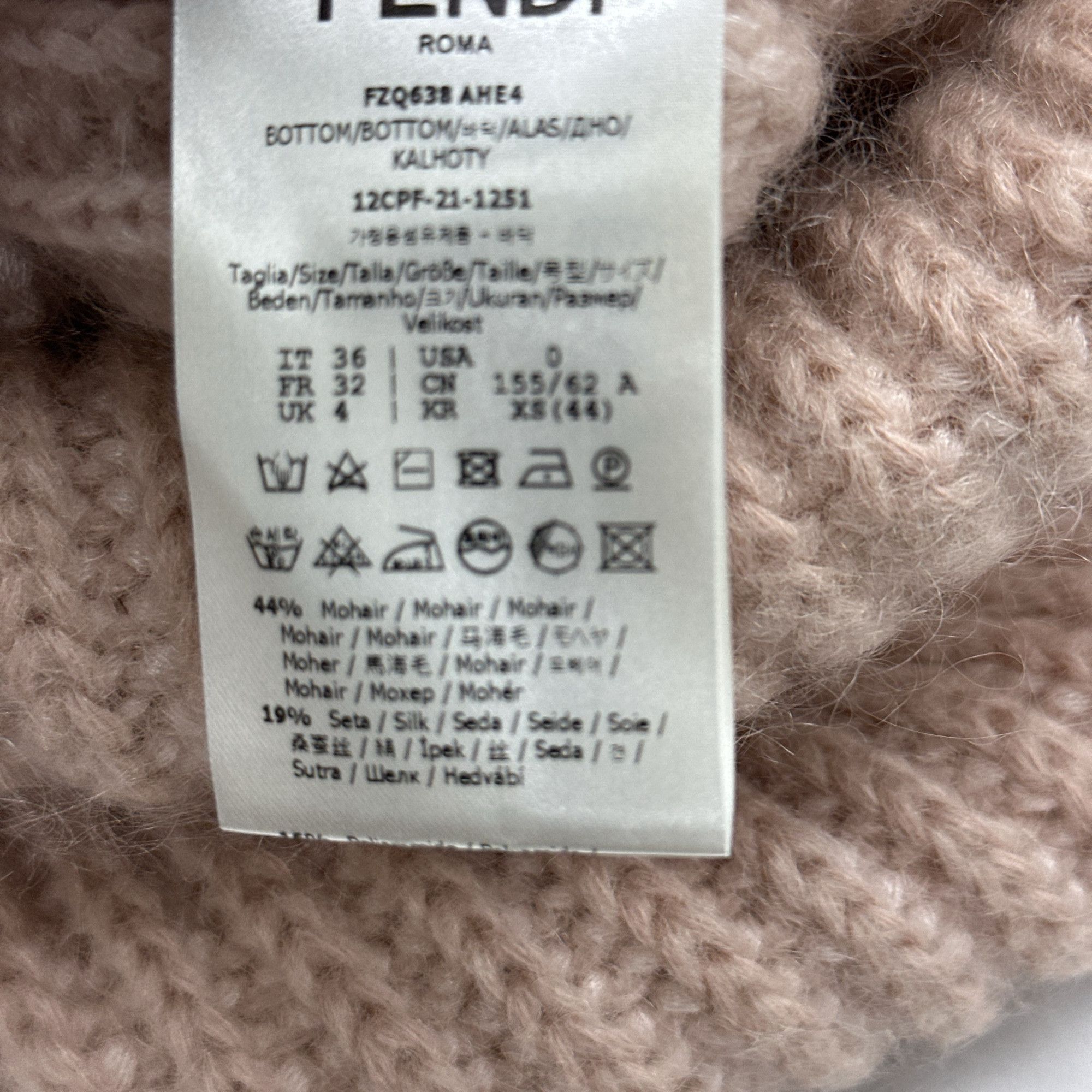 Fendi Fendi Mohair Blend Midi Skirt Size IT 36 Size 25" / US 0 / IT 36 - 4 Thumbnail
