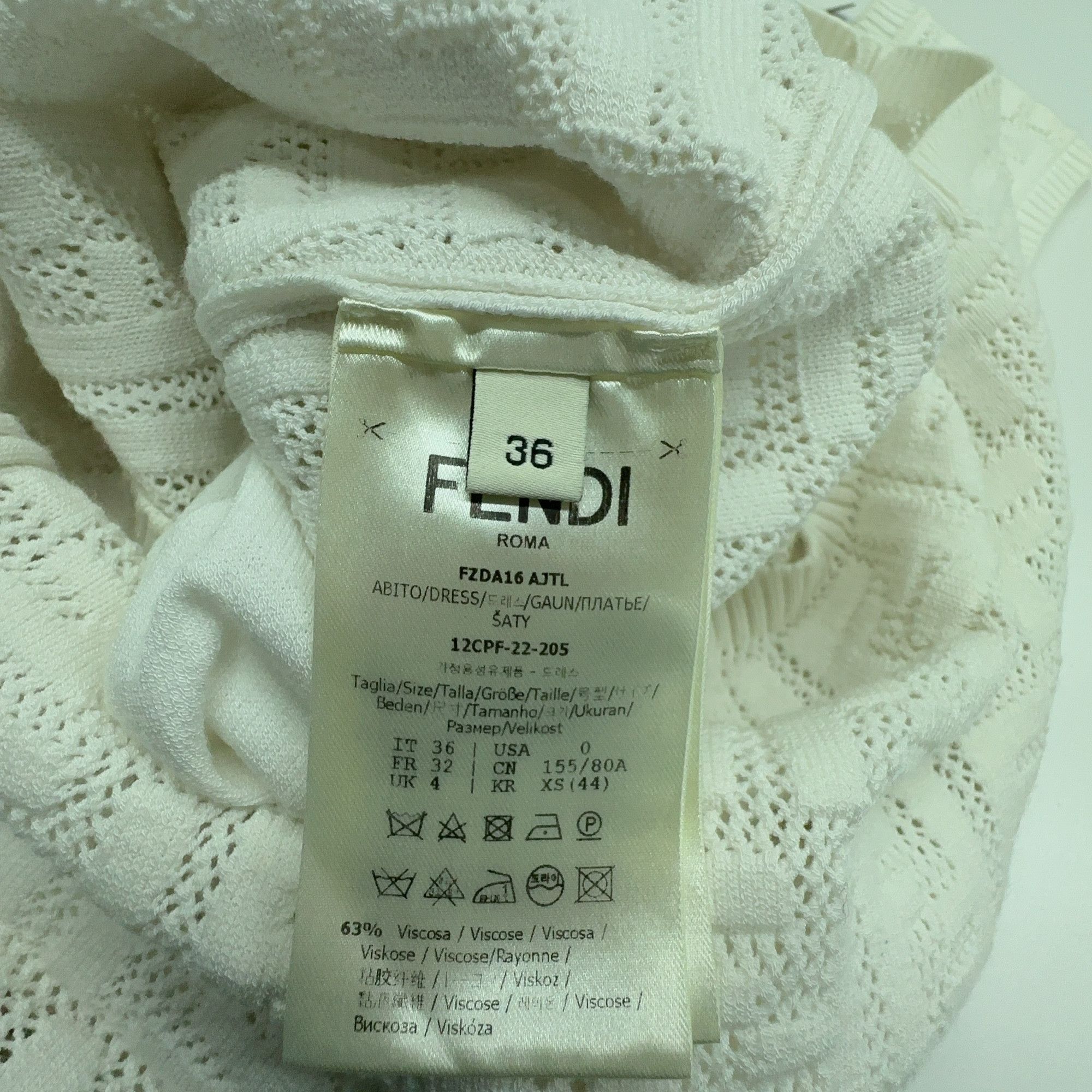 Fendi Fendi FF Jacquard Knit Mini Dress Size IT 36 Size XS / US 0-2 / IT 36-38 - 5 Thumbnail