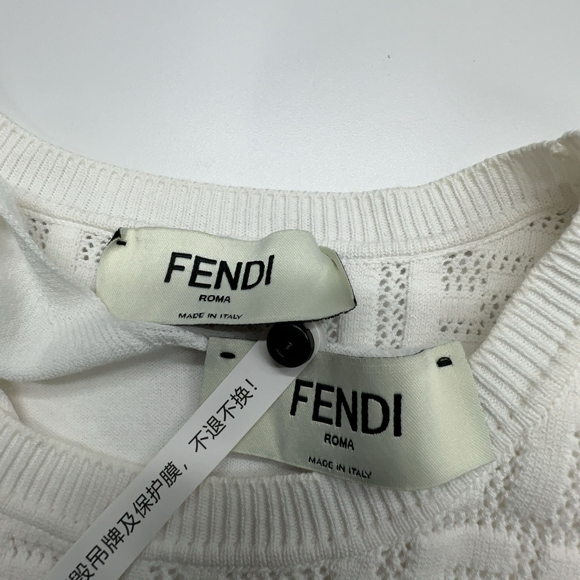 Fendi Fendi FF Jacquard Knit Mini Dress Size IT 36 Size XS / US 0-2 / IT 36-38 - 6 Thumbnail