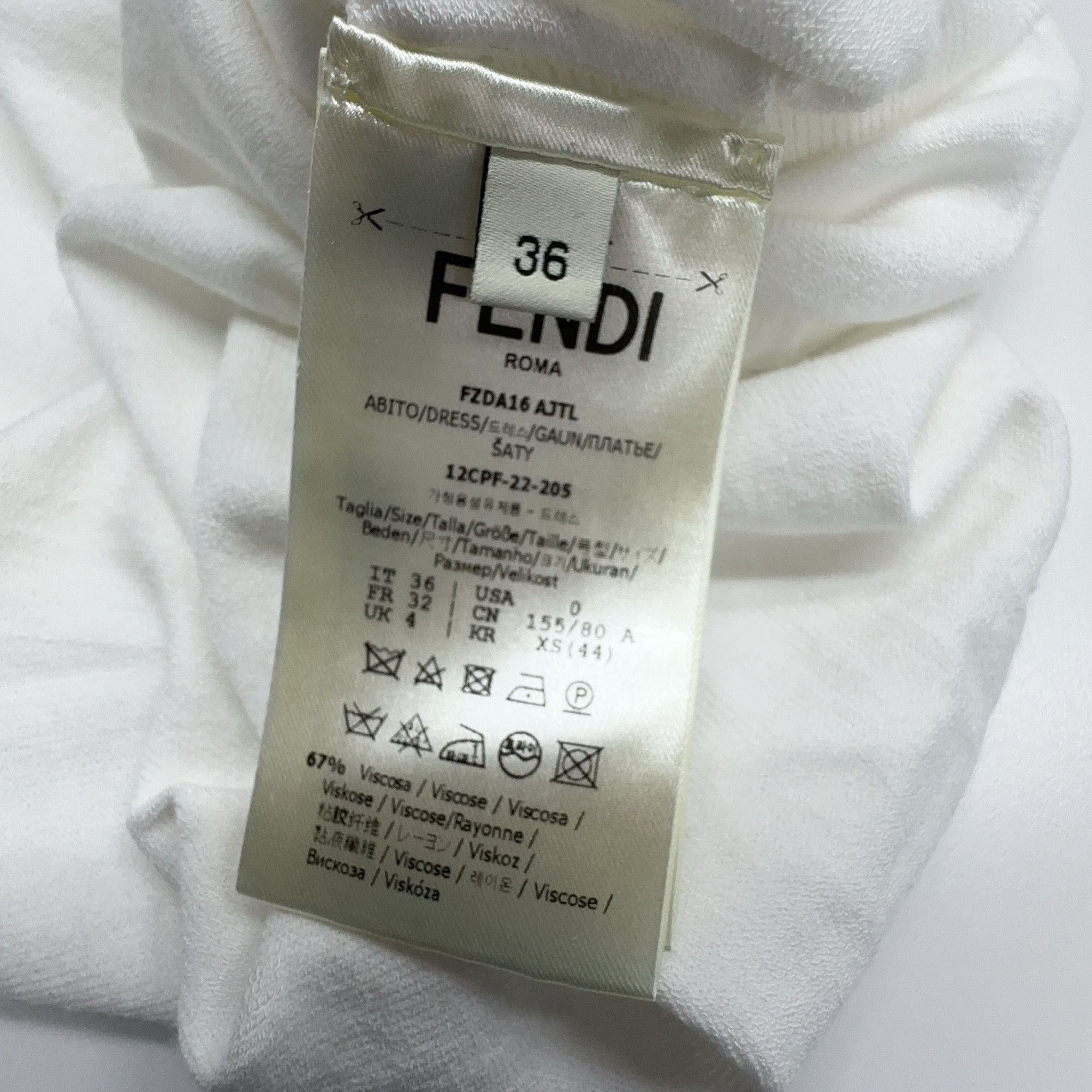 Fendi Fendi FF Jacquard Knit Mini Dress Size IT 36 Size XS / US 0-2 / IT 36-38 - 7 Thumbnail