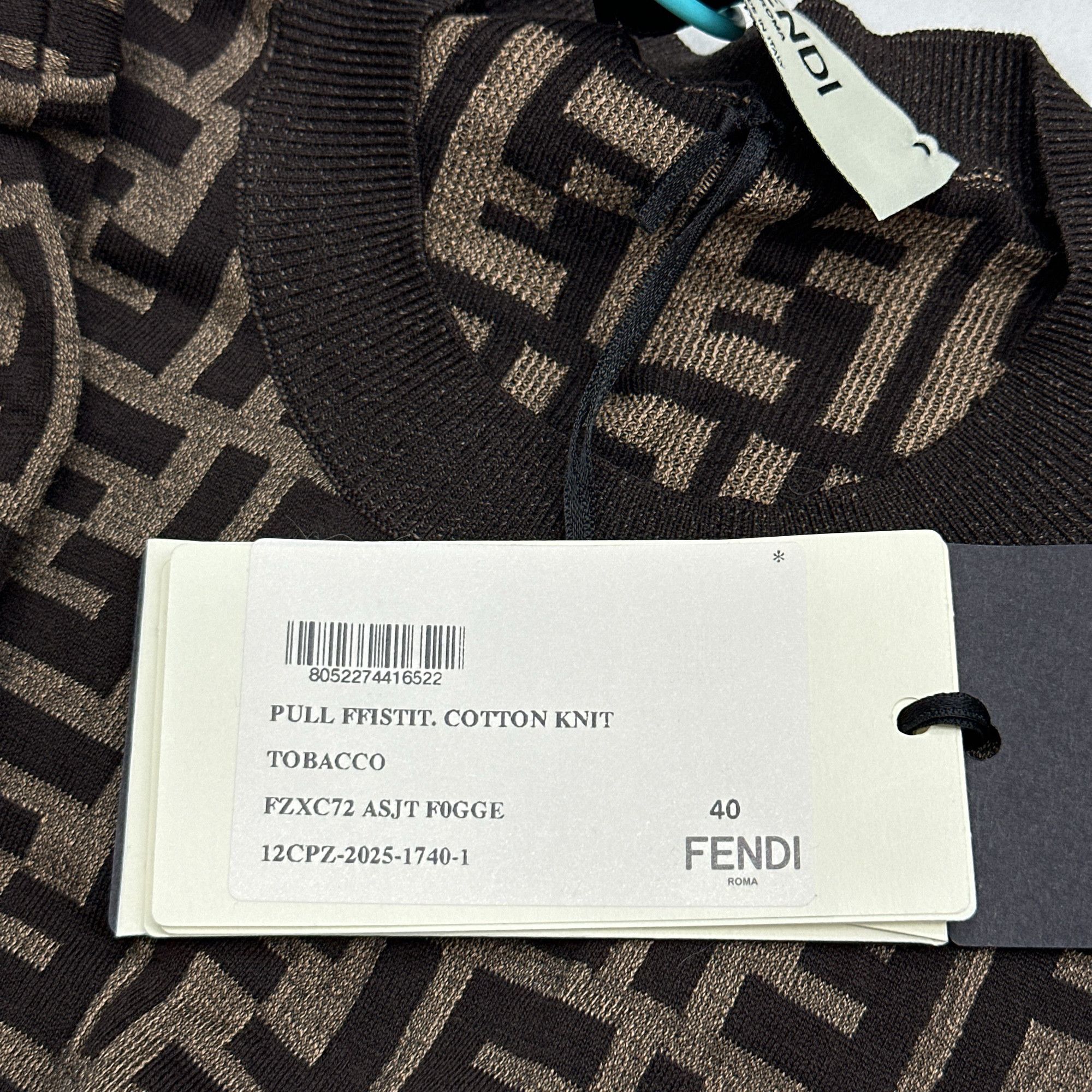 Fendi Fendi FF Logo Knit Short Sleeve Sweater Size 40 Size S / US 4 / IT 40 - 5 Thumbnail