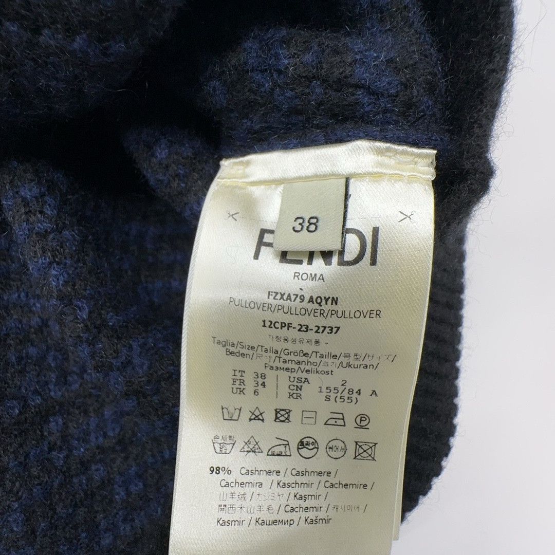 Fendi Fendi FF Logo Jacquard Sweater Size 38 Size XS / US 0-2 / IT 36-38 - 3 Thumbnail