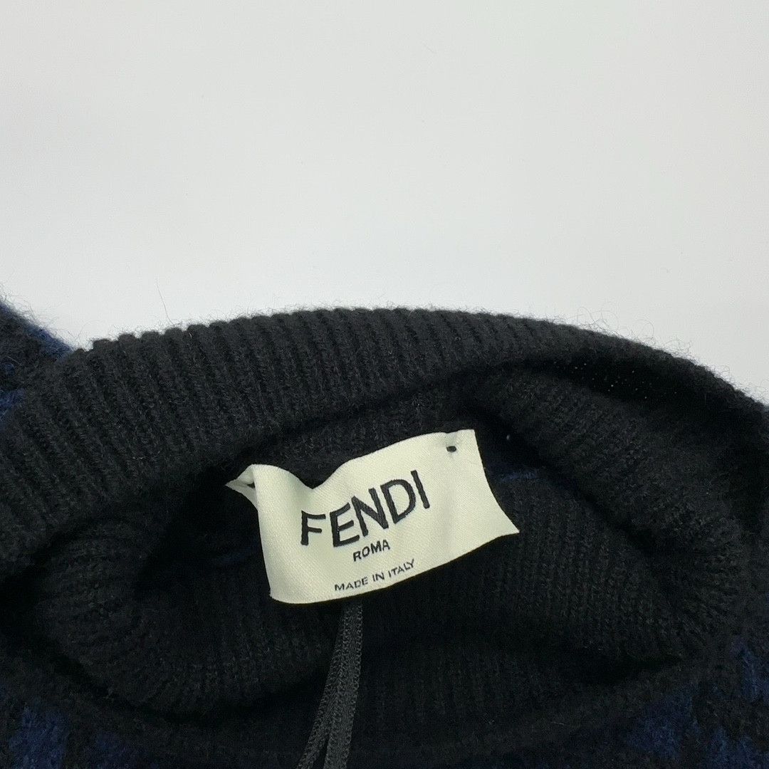 Fendi Fendi FF Logo Jacquard Sweater Size 38 Size XS / US 0-2 / IT 36-38 - 4 Thumbnail