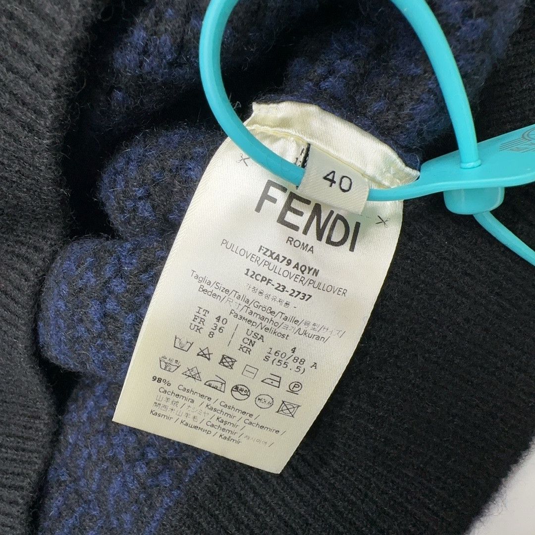 Fendi Fendi FF Logo Cashmere Sweater IT 40 Size S / US 4 / IT 40 - 3 Thumbnail