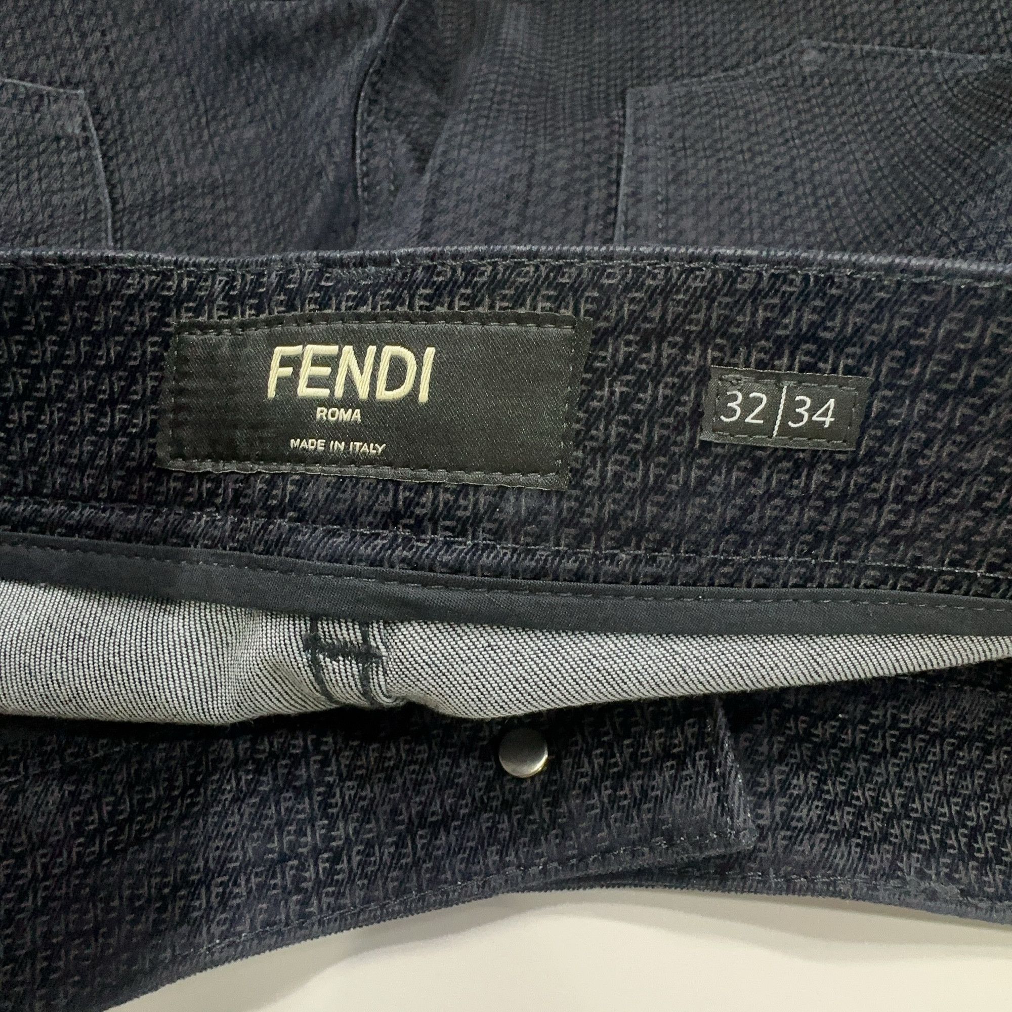 Fendi Fendi FF Logo Velvet Pants Size 32 Size US 32 / EU 48 - 3 Thumbnail
