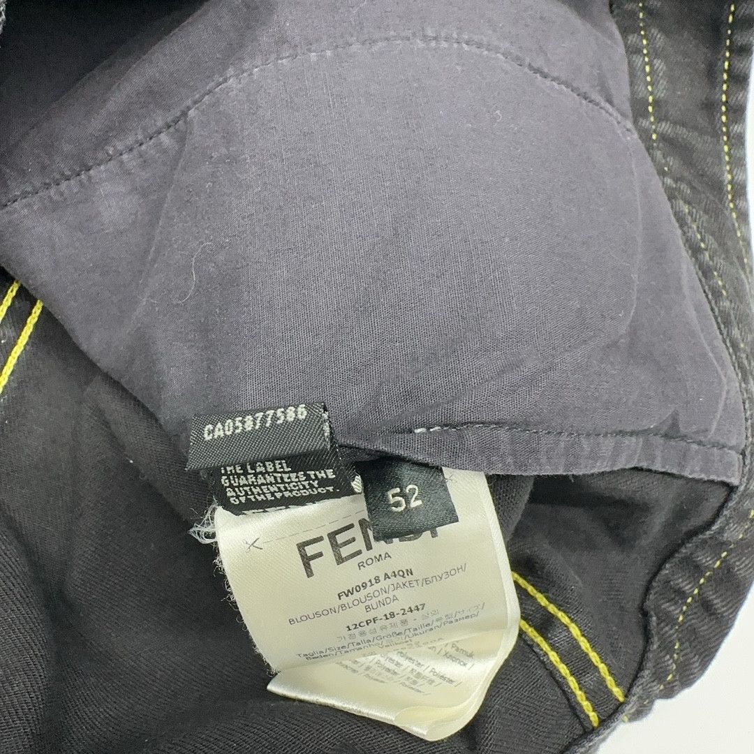 Fendi Fendi FF Monogram Collar Denim Jacket Size 52 Size US L / EU 52-54 / 3 - 5 Thumbnail