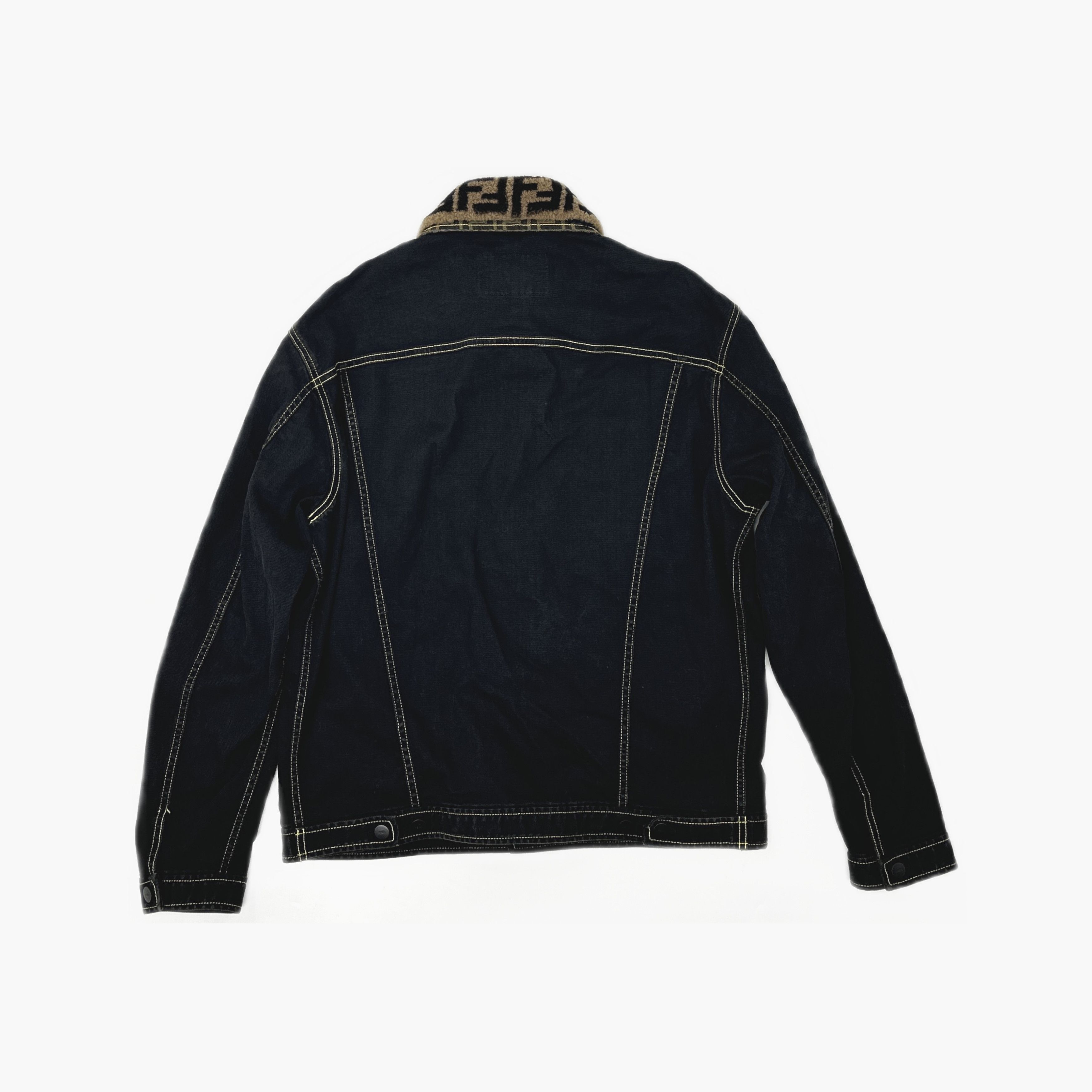 Fendi Fendi FF Monogram Collar Denim Jacket Size 52 Size US L / EU 52-54 / 3 - 2 Thumbnail