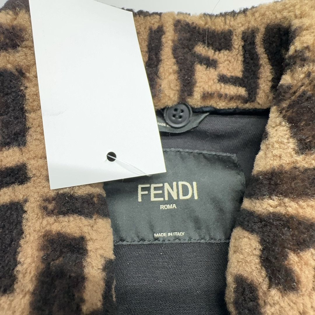 Fendi Fendi FF Monogram Collar Denim Jacket Size 52 Size US L / EU 52-54 / 3 - 3 Thumbnail