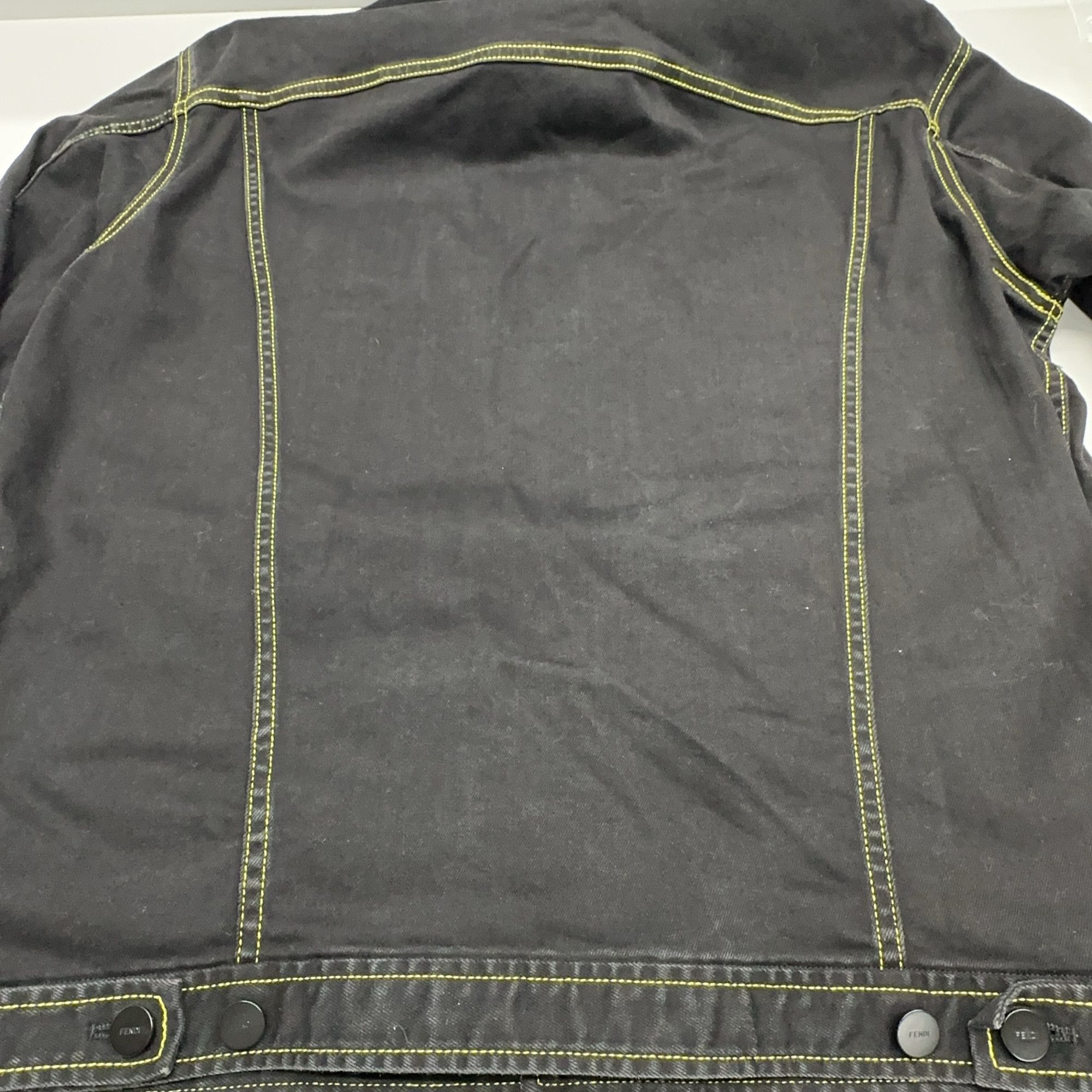 Fendi Fendi FF Monogram Collar Denim Jacket Size 52 Size US L / EU 52-54 / 3 - 12 Thumbnail
